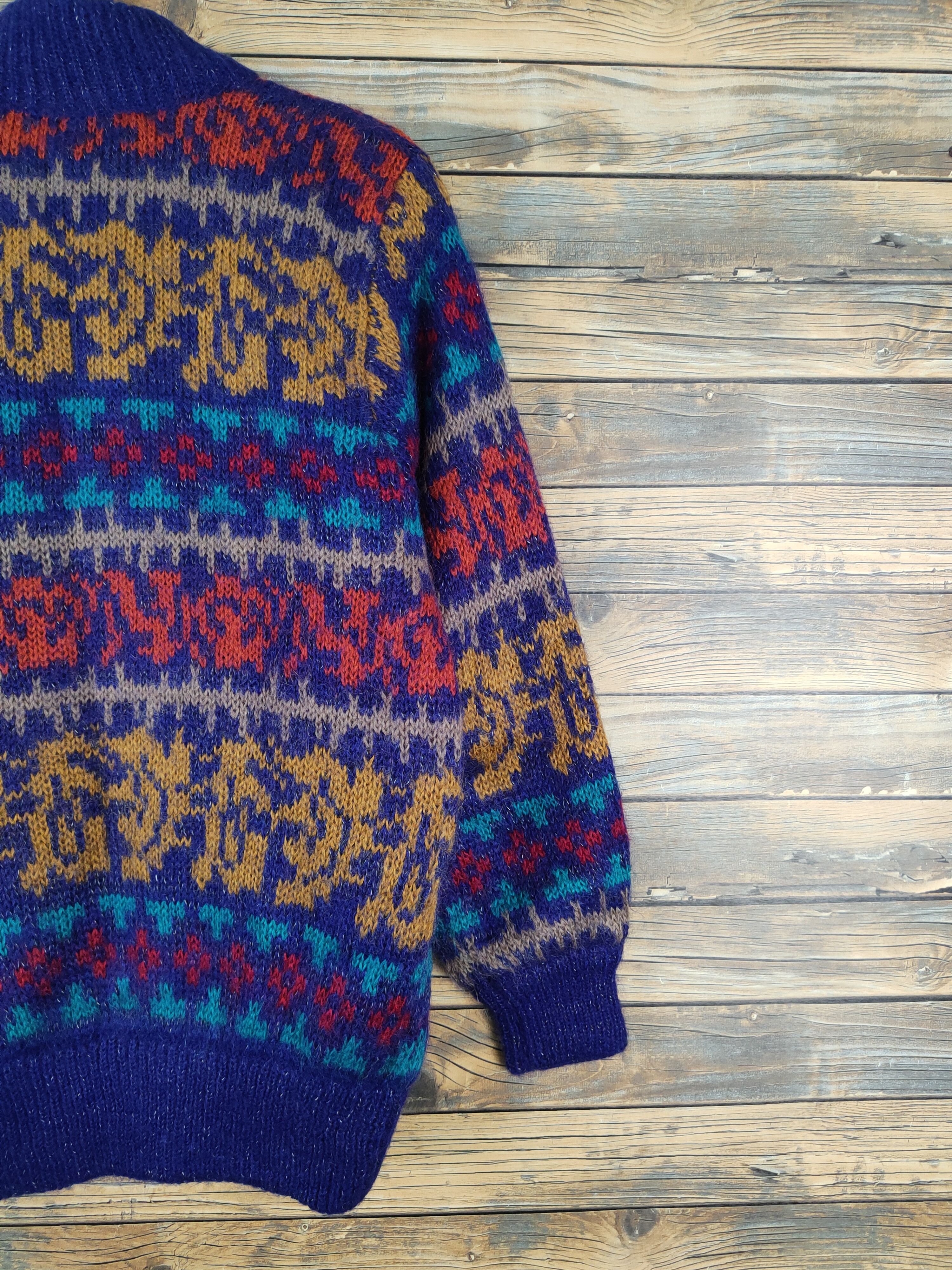 Japanese Brand Allen a Pieo vintage art japan Knitwear Sweaters #W1008 Size US M / EU 48-50 / 2 - 9 Thumbnail