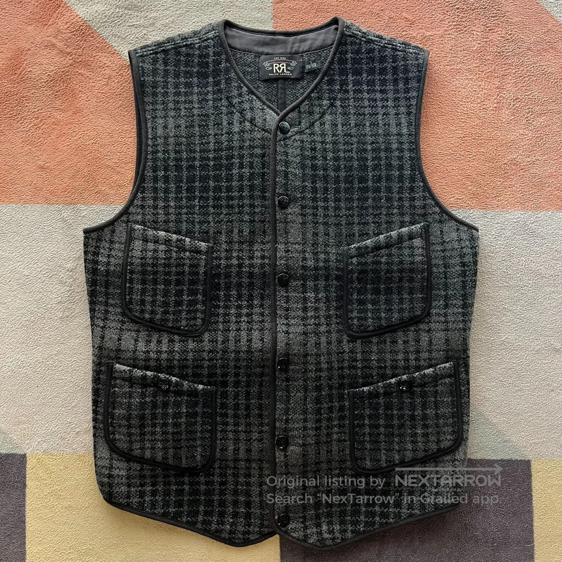 RRL Ralph Lauren RRL Ralph Lauren Double RL Wool Knit Vest. Size US XS / EU 42 / 0 - 1 Thumbnail