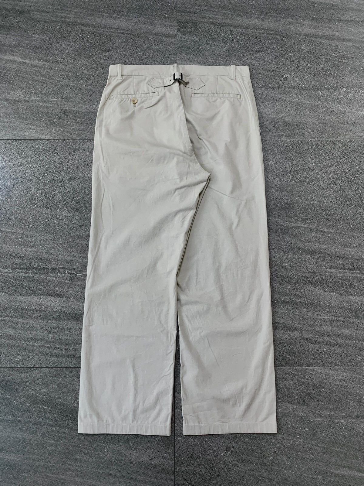 Yohji Yamamoto Buckleback Straight Trousers Size US 32 / EU 48 - 8 Thumbnail