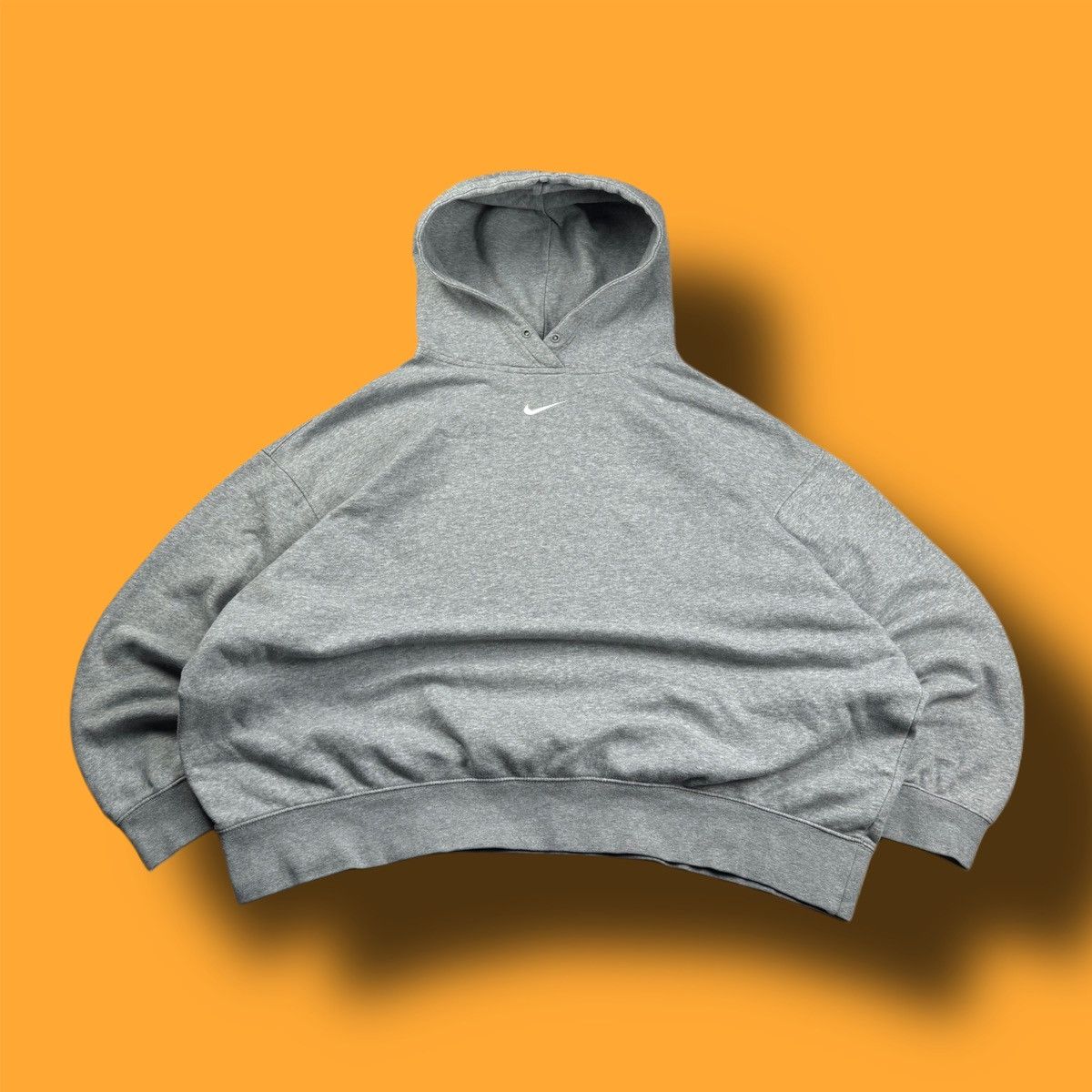 Nike × Vintage NIKE VINTAGE CENTER LOGO OVERSIZE BOXY HOODIE Size US XL / EU 56 / 4 - 1 Thumbnail