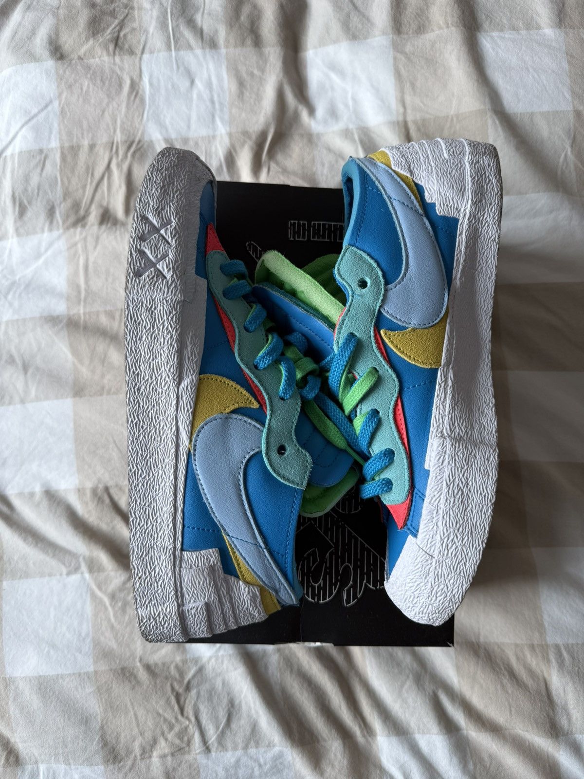 Kaws × Nike × Sacai BLAZER LOW NEPTUNE BLUE Size US 10.5 / EU 43-44 - 2 Thumbnail