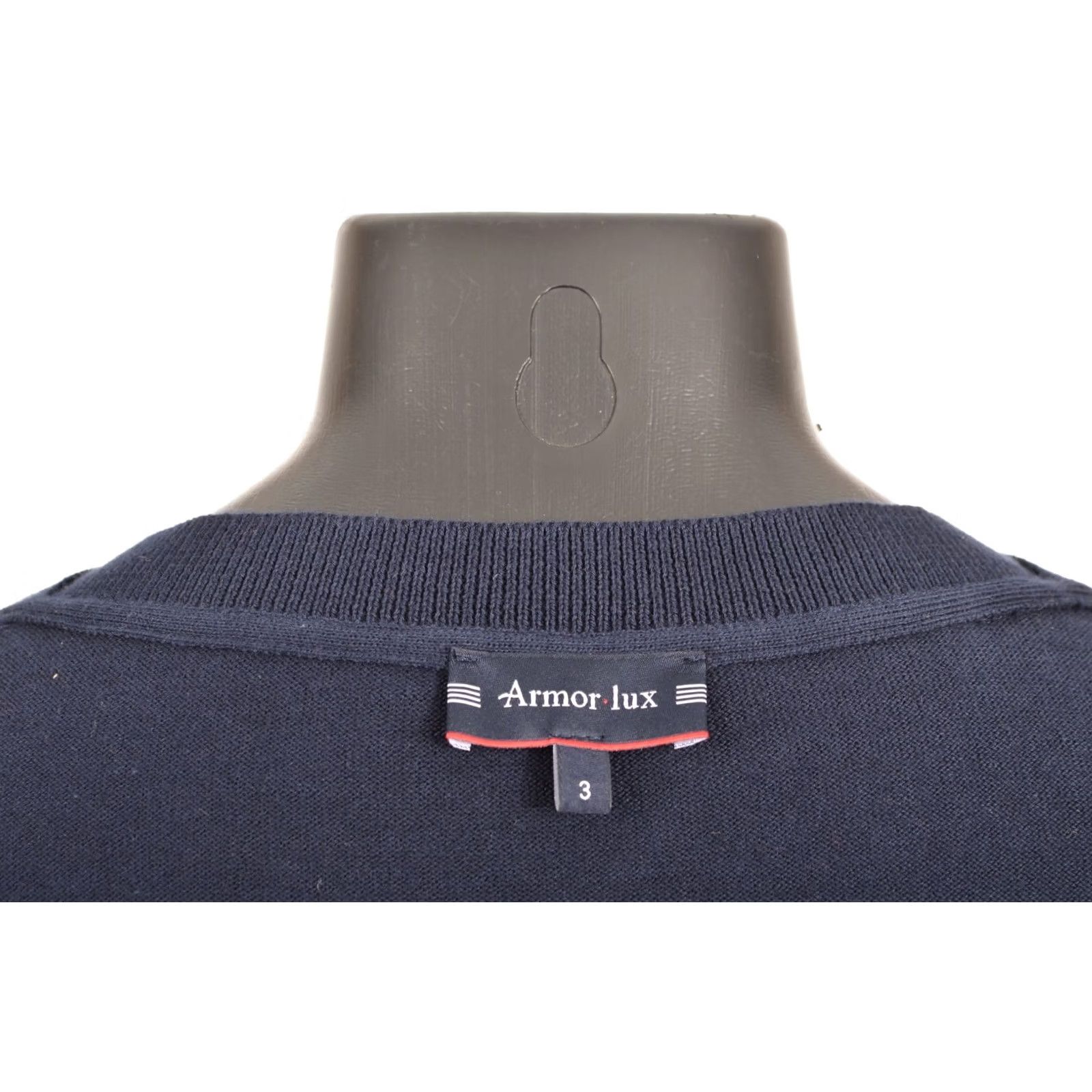 Vintage Armor Lux H5E Marine Deep Milk Striped Cotton Sweater Shirt Pullover Men Size 3 Blue Size US S / EU 44-46 / 1 - 7 Thumbnail