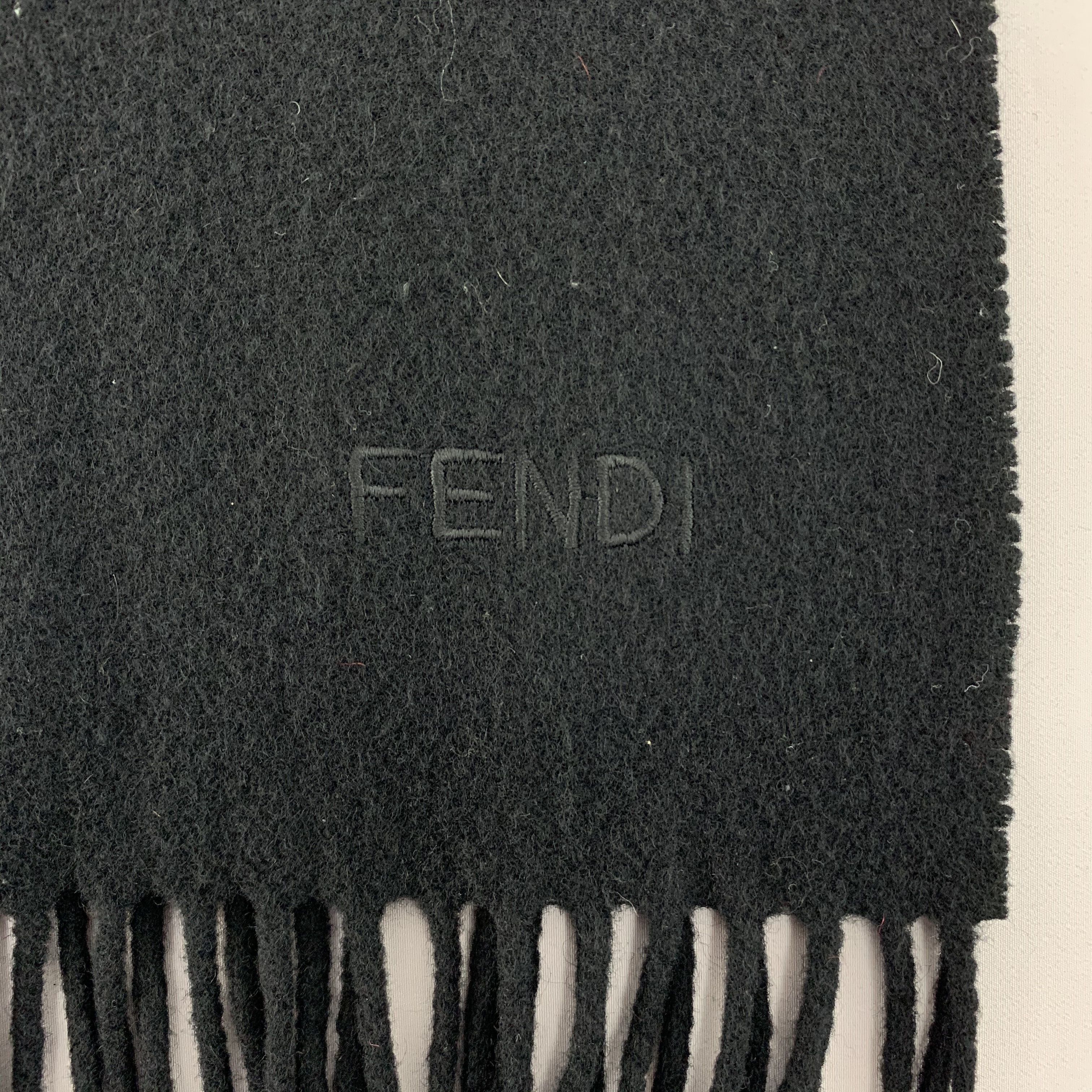 Fendi Fendi Scarf Wool Muffler Neck Wrap BL5124 Size ONE SIZE - 4 Thumbnail