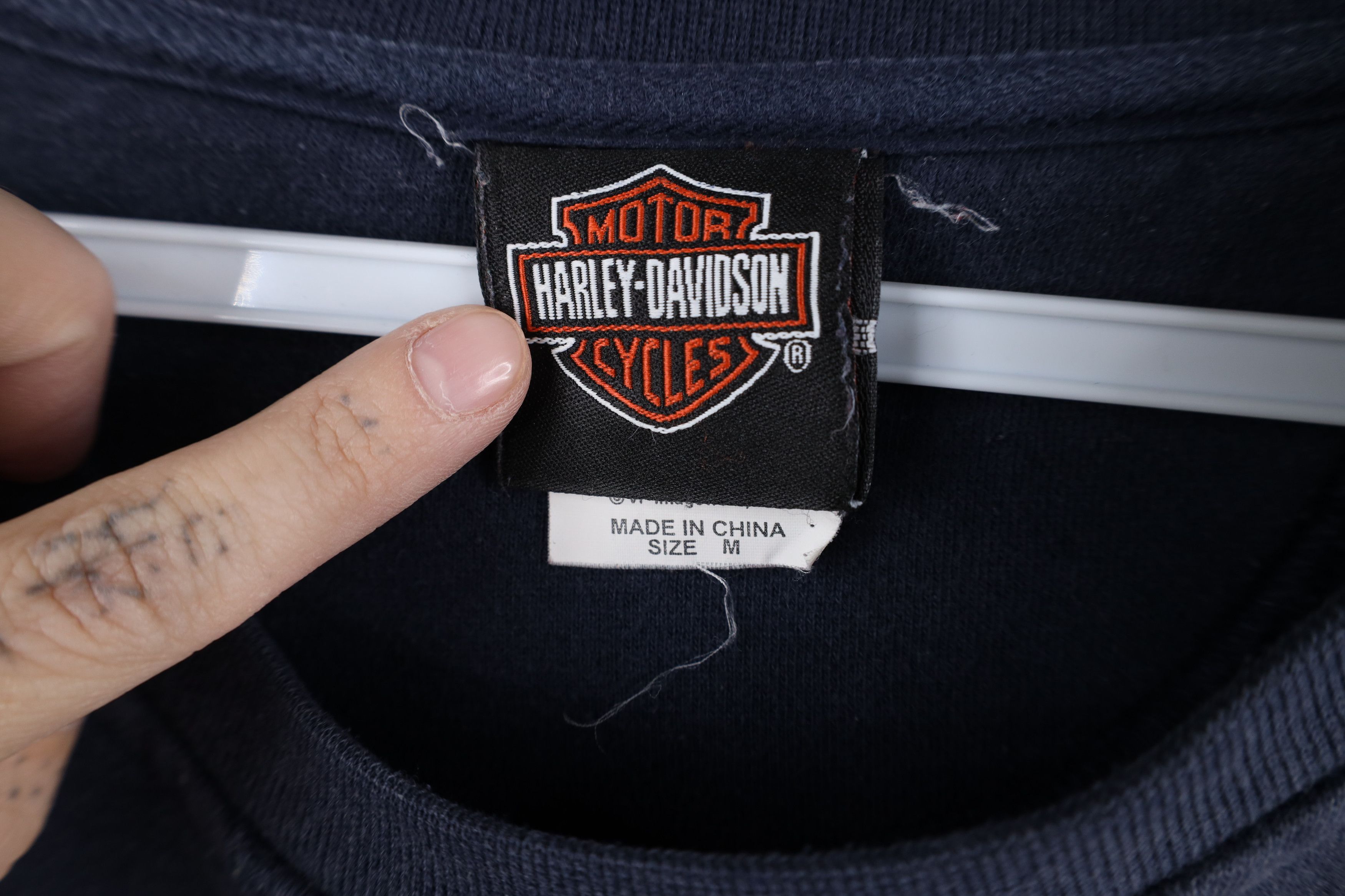 Harley Davidson Vintage Harley Davidson Spell Big Logo Crewneck Sweatshirt Size US M / EU 48-50 / 2 - 9 Thumbnail