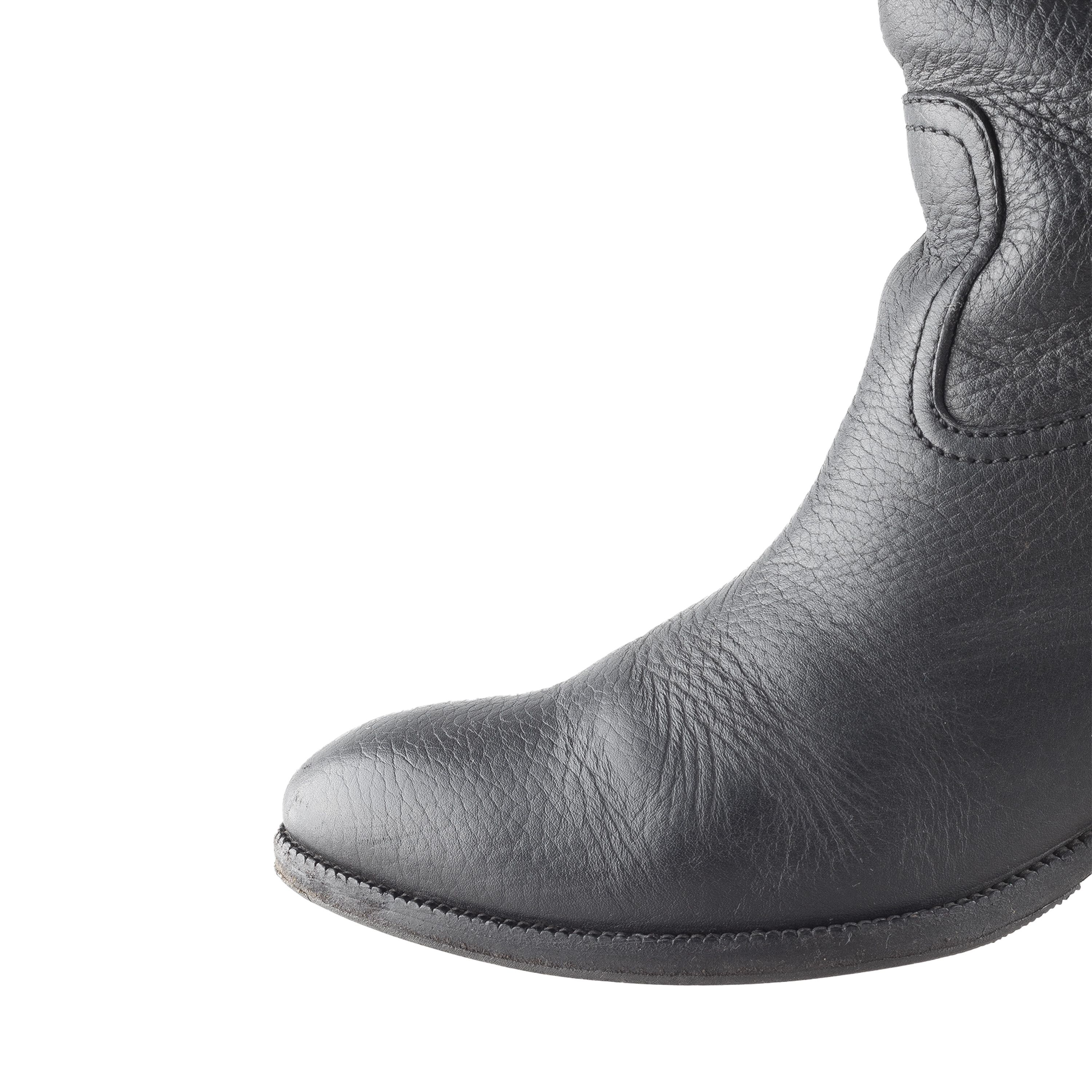 Gucci Vintage Gucci Black Leather Boots (38,5 EU) Size US 7.5 / IT 37.5 - 12 Thumbnail