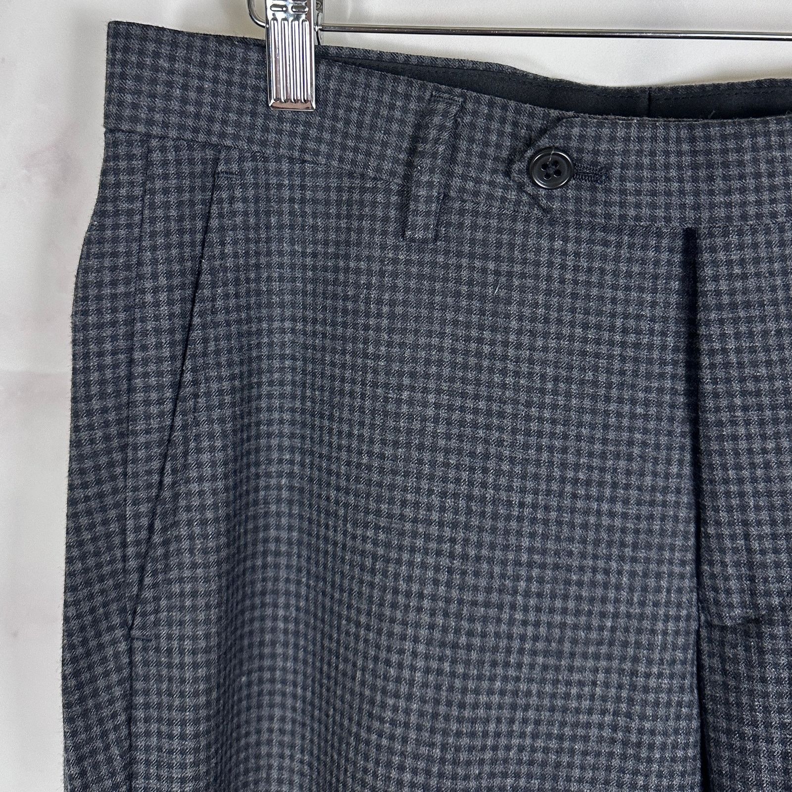 URBAN RESEARCH DOORS Tailor Combatwool Black Pants Size US 30 / EU 46 - 4 Thumbnail