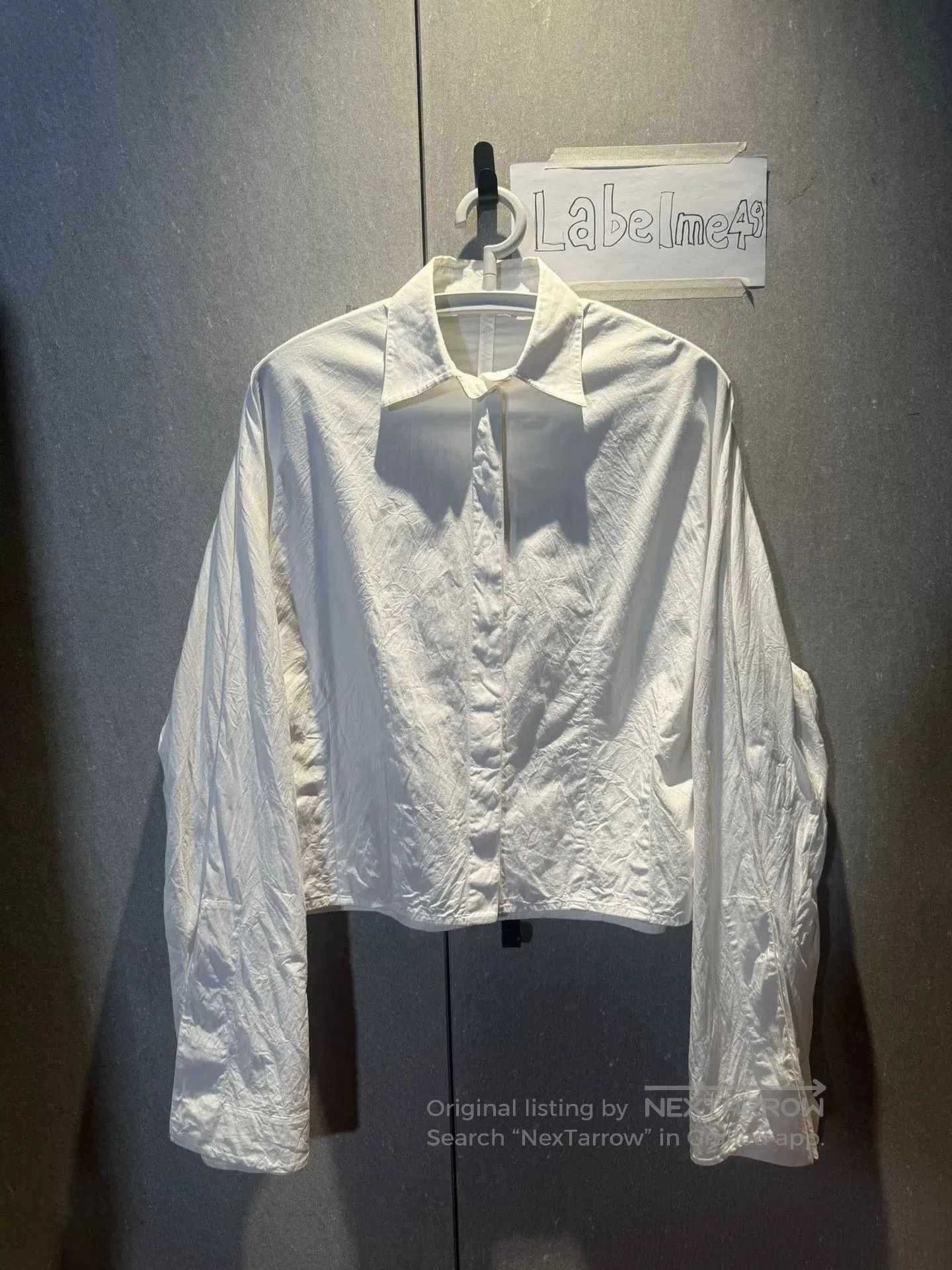 Celine celine white structured shirt with flared sleeves. Size M / US 6-8 / IT 42-44 - 5 Thumbnail