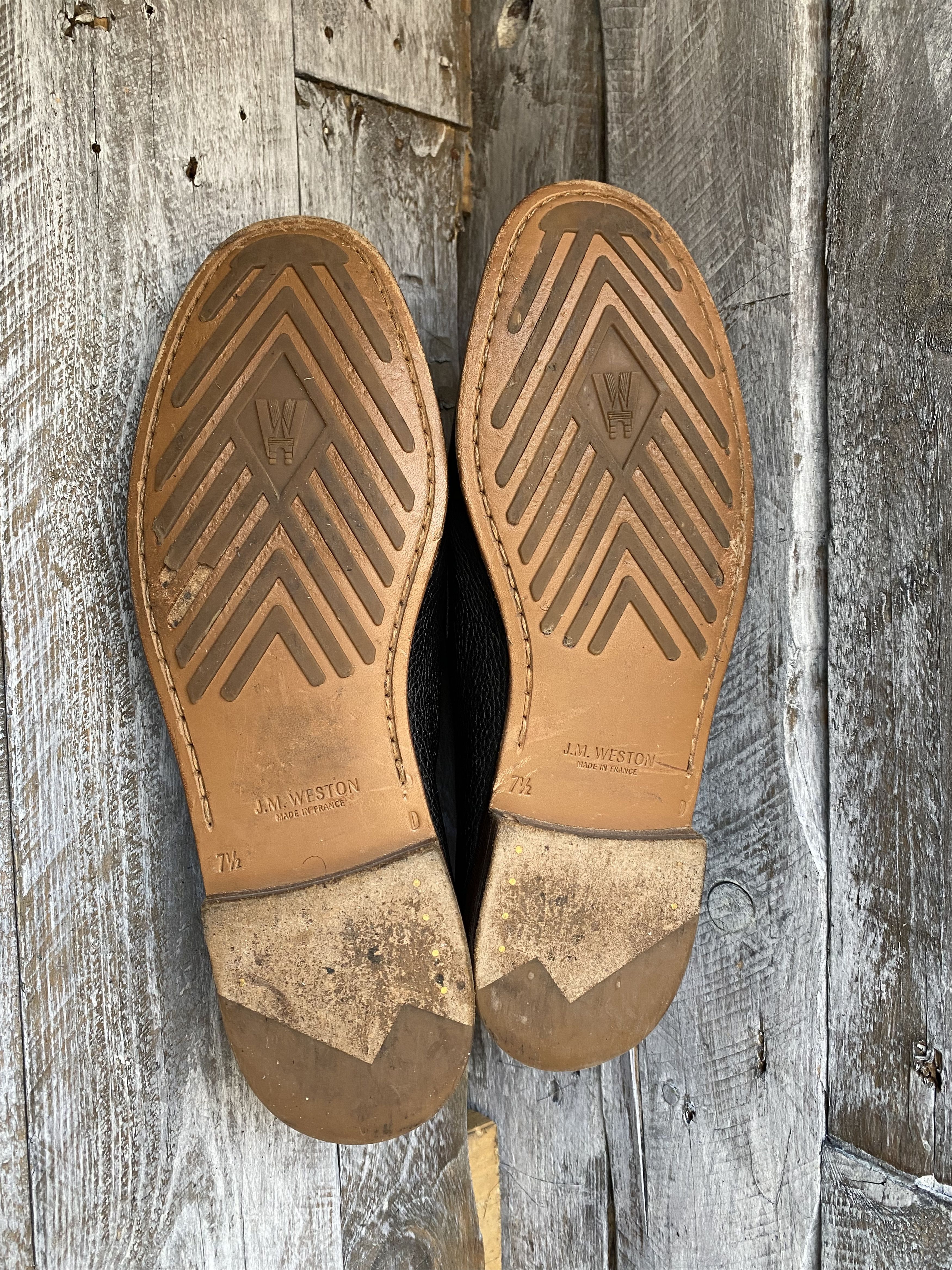 Designer × J.M. Weston Jm weston penny loafers, pebble grain shoes uk7.5 Size US 8.5 / EU 41-42 - 18 Thumbnail