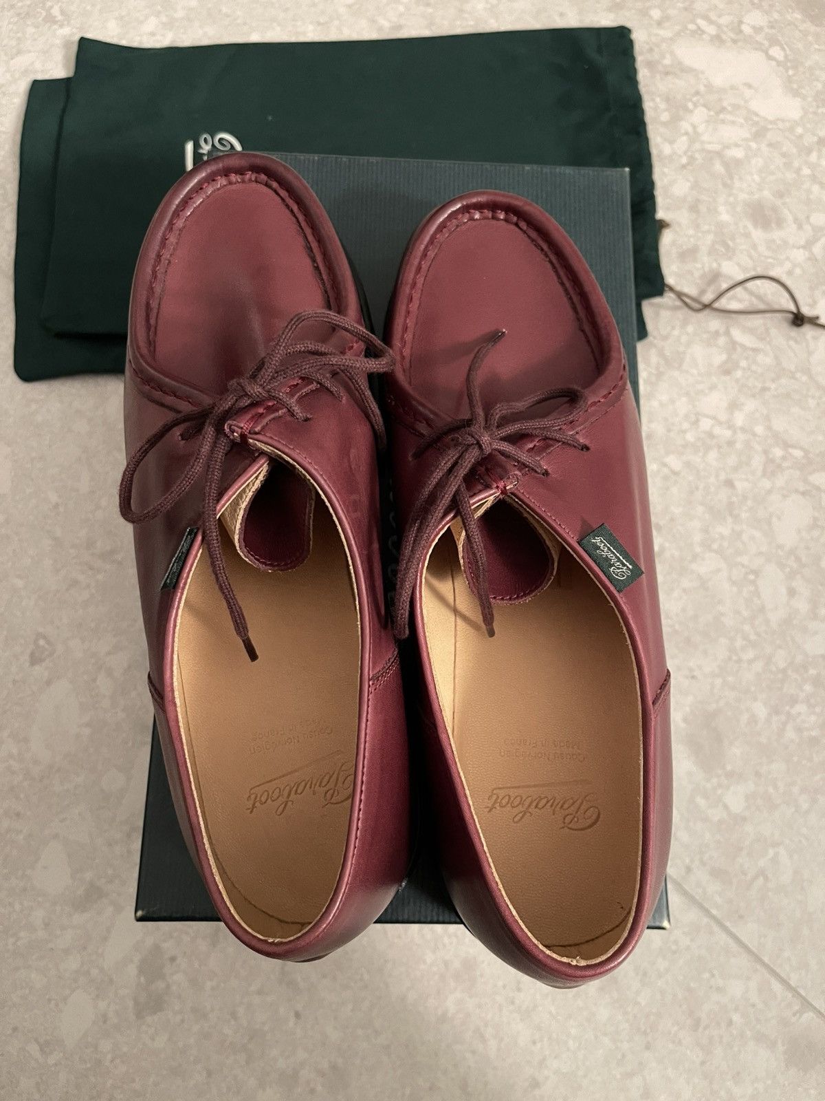 Paraboot Michael Wine Shoes Size US 11 / EU 44 - 2 Thumbnail