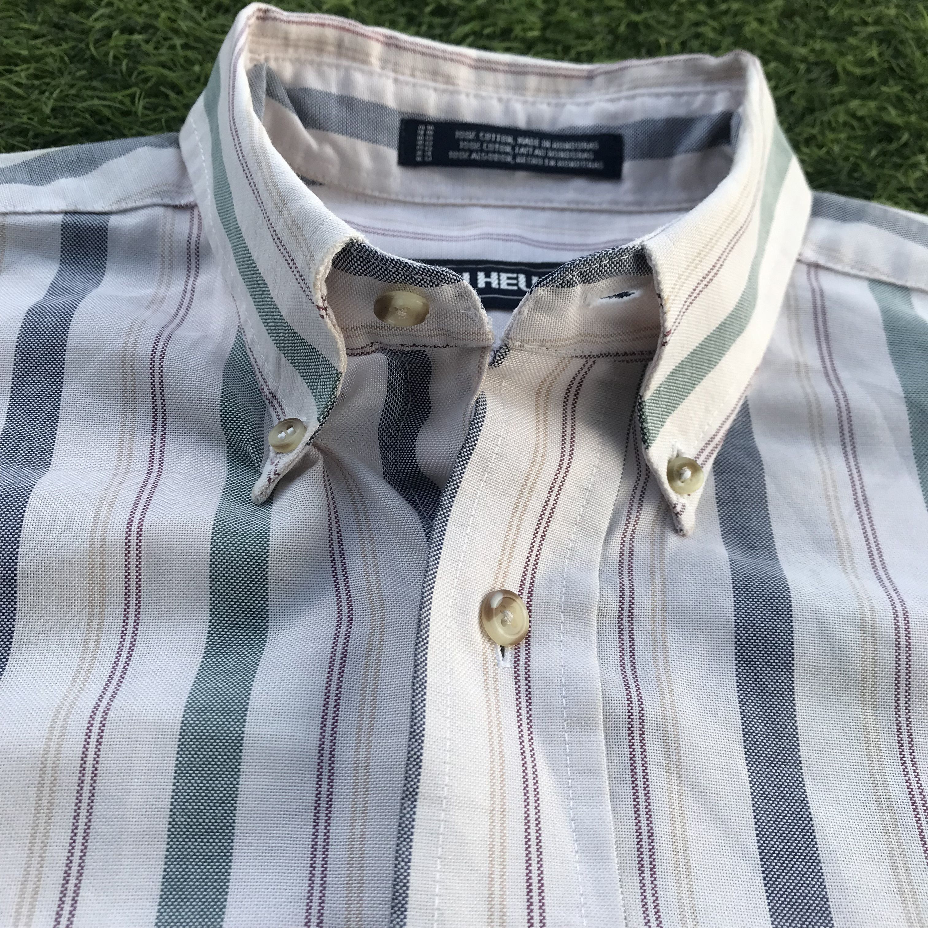 Designer × Van Heusen Vintage Van Heusen Trimfit Shirt 3 finger Colars suedehead Size US XL / EU 56 / 4 - 11 Thumbnail