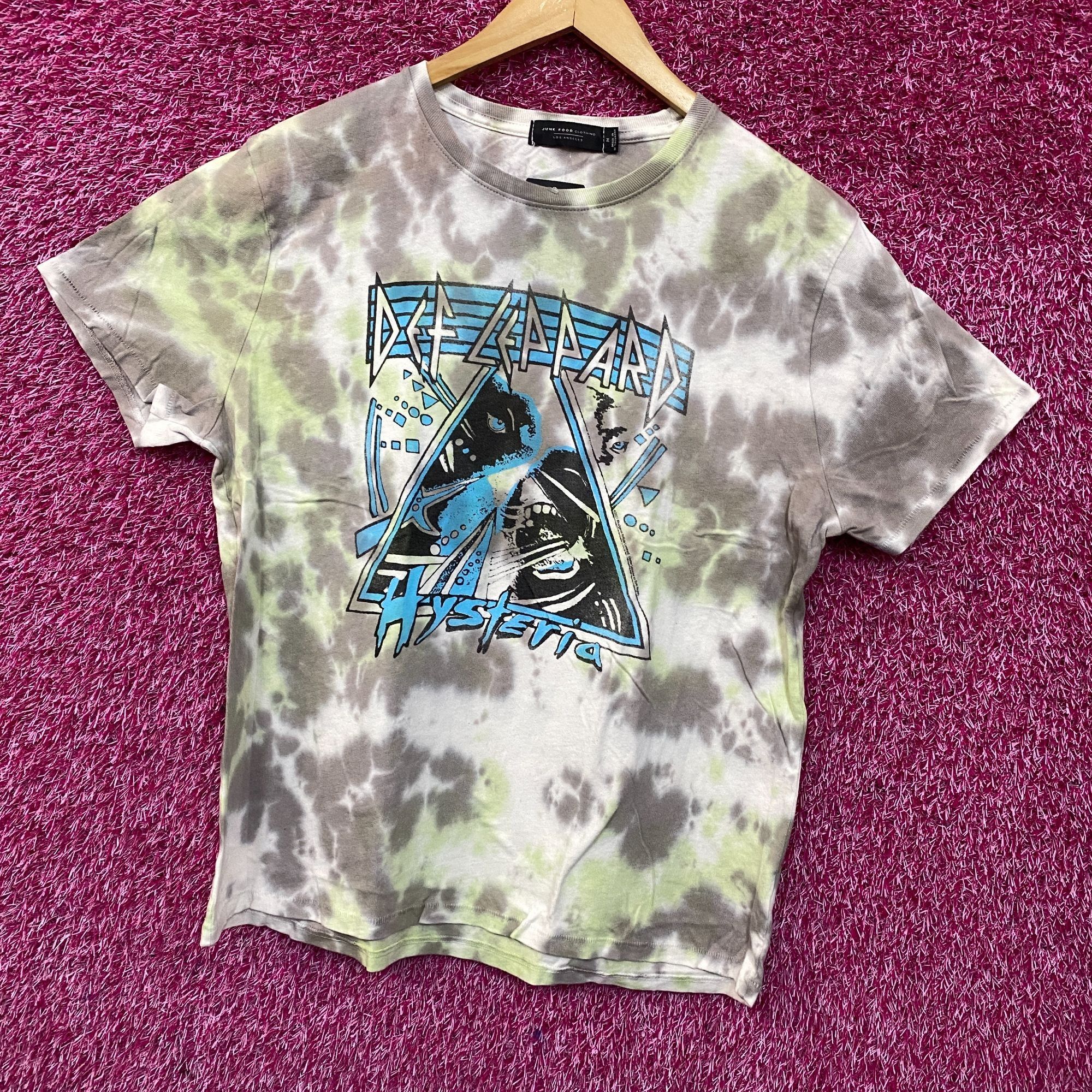 Junk Food Def Leppard Hysteria Tie-Dye Graphic T-Shirt Medium Size US M / EU 48-50 / 2 - 3 Thumbnail