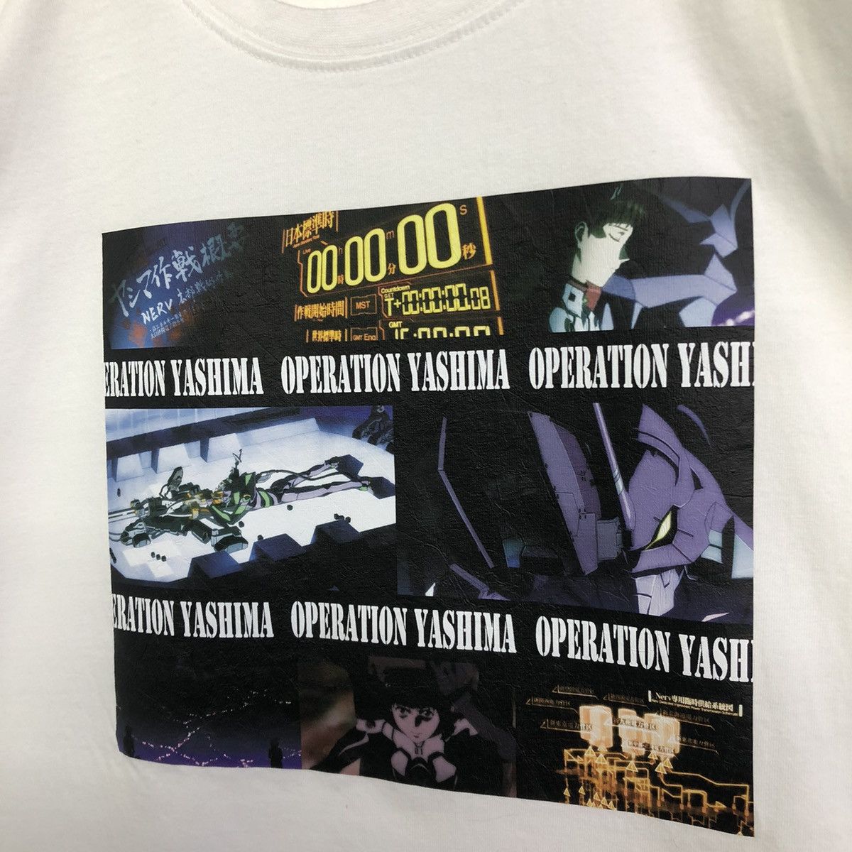 Anime Evangelion Tokyo 3 Operation Yashima Graphic Anime Tshirt Size US XL / EU 56 / 4 - 4 Thumbnail