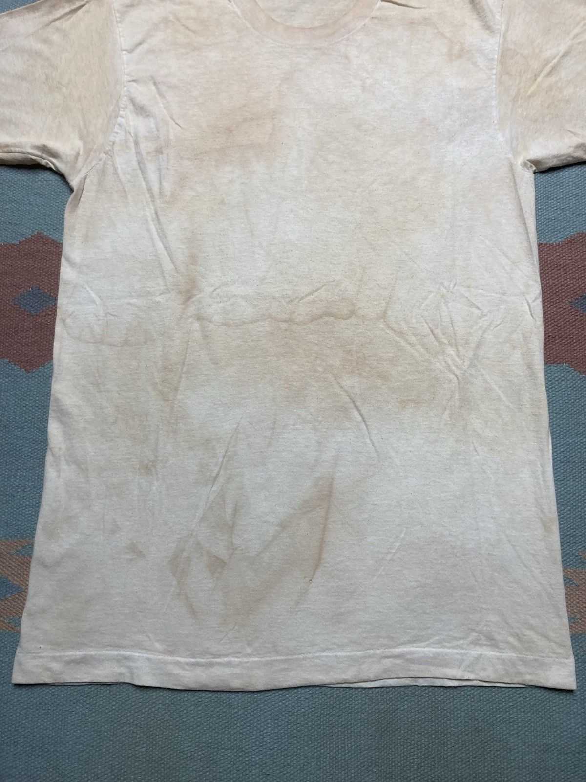 Vintage 80s blank white t shirt BVD grunge soft cotton worn large Size US L / EU 52-54 / 3 - 2 Thumbnail
