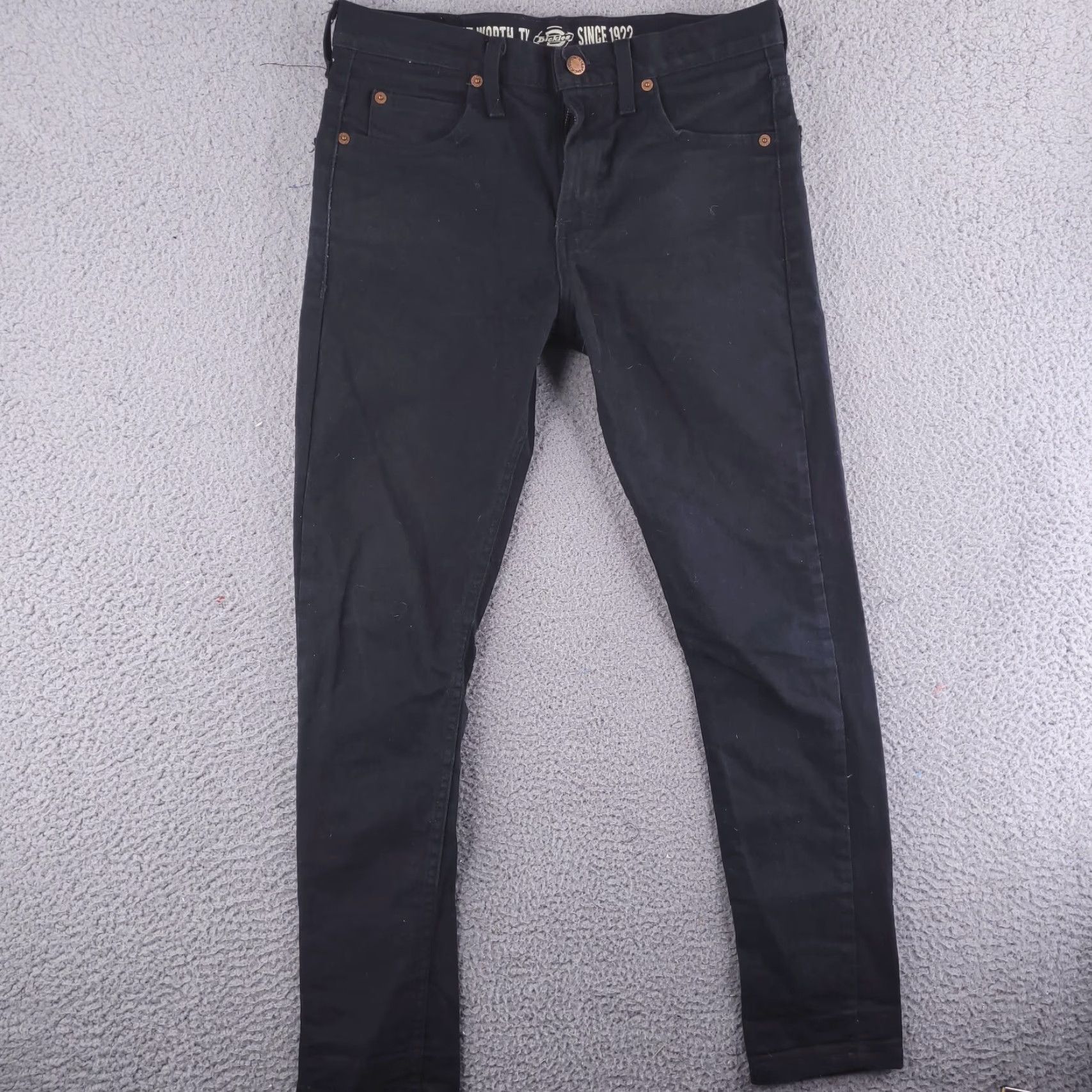 Dickies Dickies Jeans Mens 29x29 Skinny Denim Black - Jeans, Dickies, Men, 29, 29in, Black, Skinny, Denim, Regular, 29x29, Mens Size US 29 - 4 Thumbnail