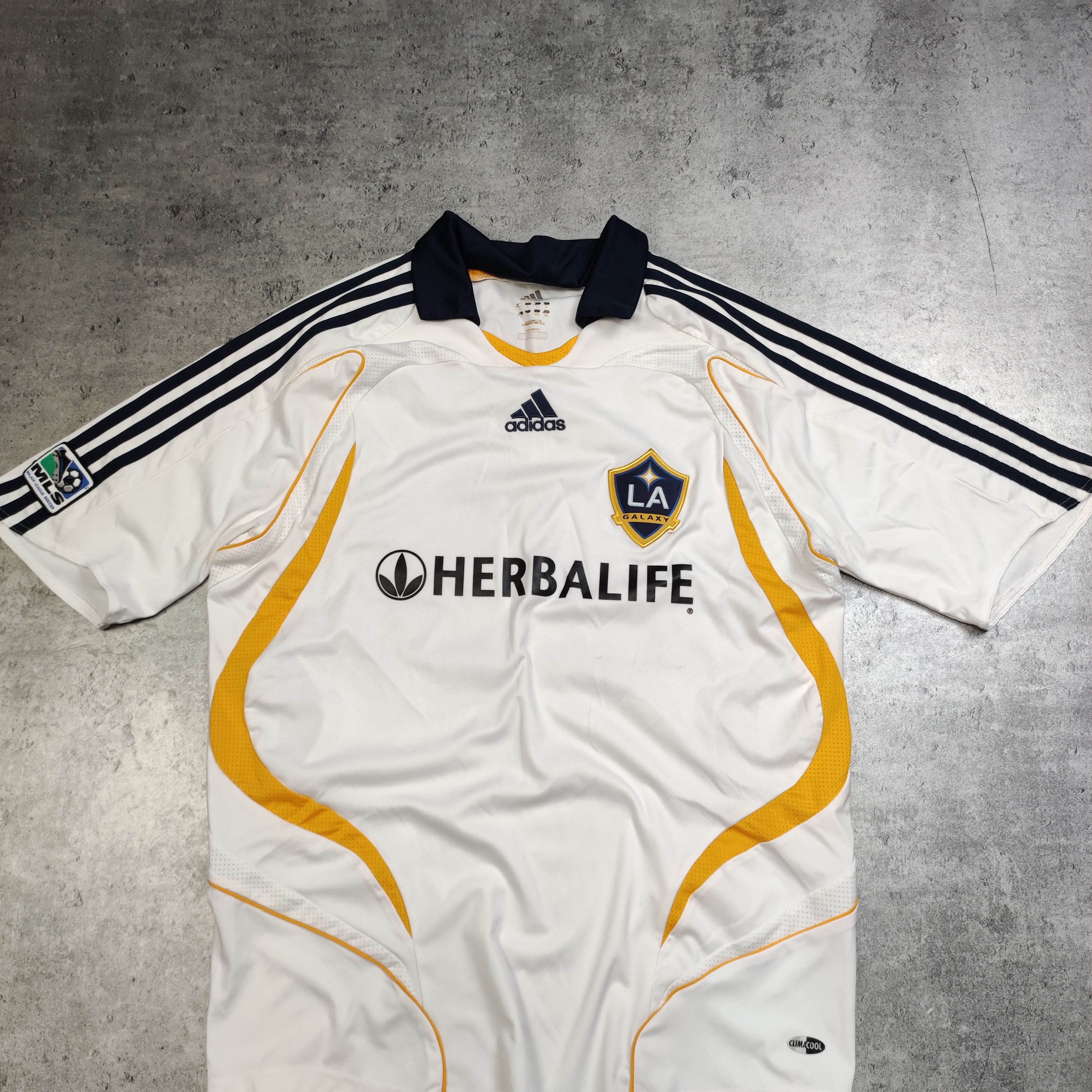 Vintage RARE Vintage Adiads x LA Galaxy #23 Beckham Home Jersey Size US XL / EU 56 / 4 - 3 Thumbnail