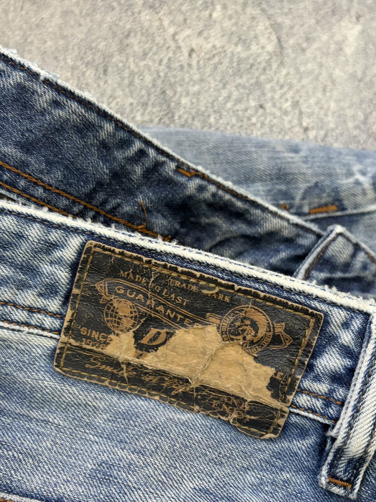 Diesel DIESEL Krooley Slim Carrot Distressed Blue Jeans W36 L34 Size US 36 / EU 52 - 8 Thumbnail