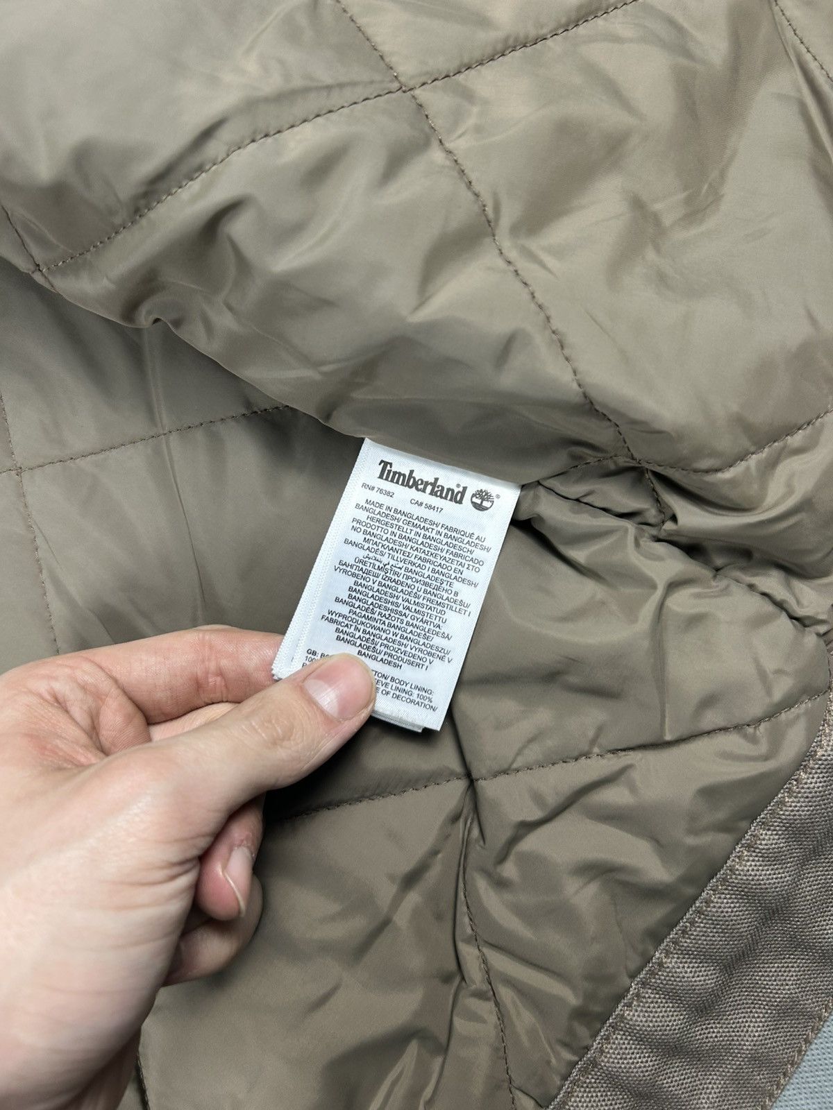 Timberland Timberland Lightweight Brown Jacket with Collar – Size L Size US L / EU 52-54 / 3 - 8 Thumbnail