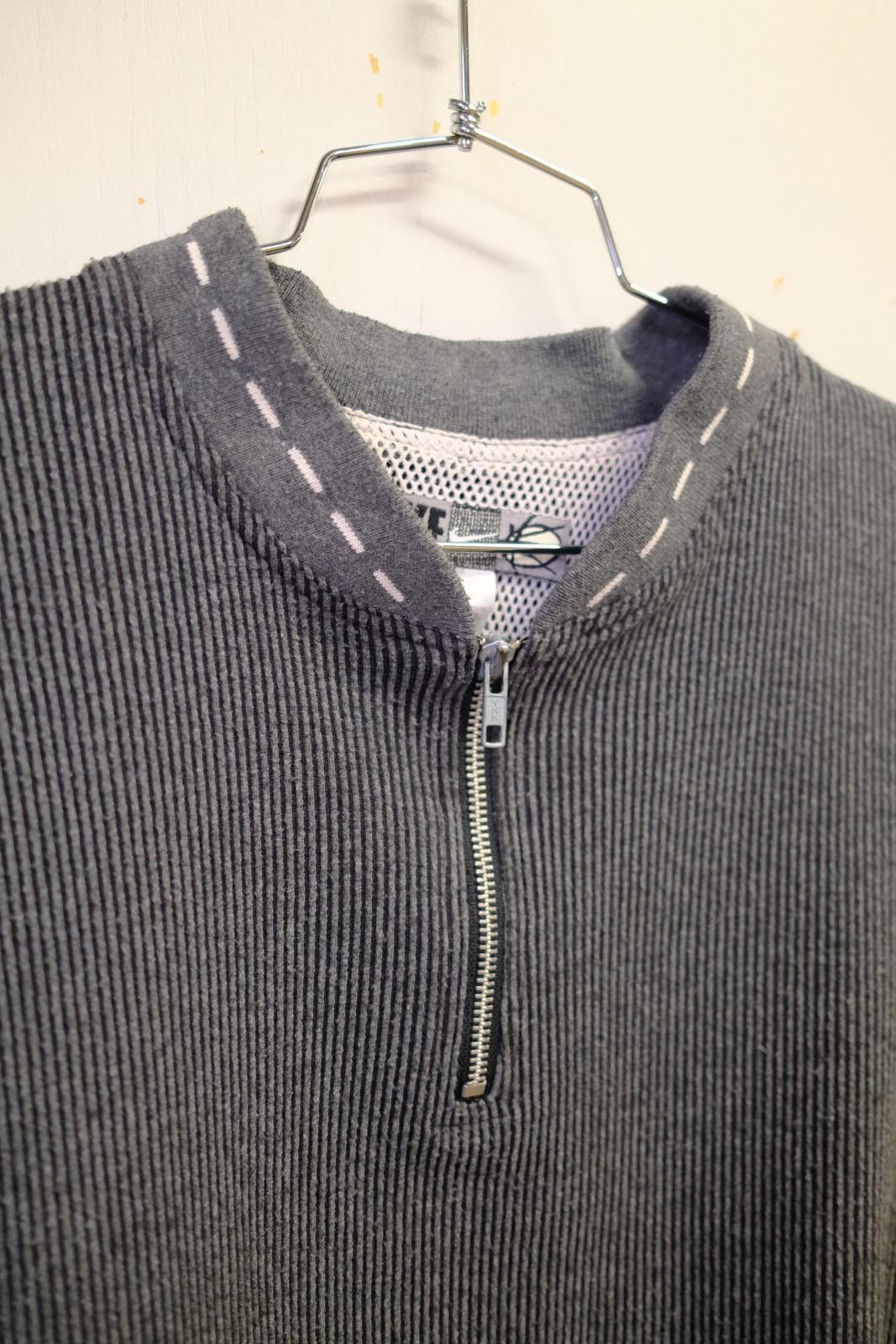 Nike 00's Nike Ribbed Quarter-Zip T-Shirt Size L / US 10 / IT 46 - 3 Thumbnail