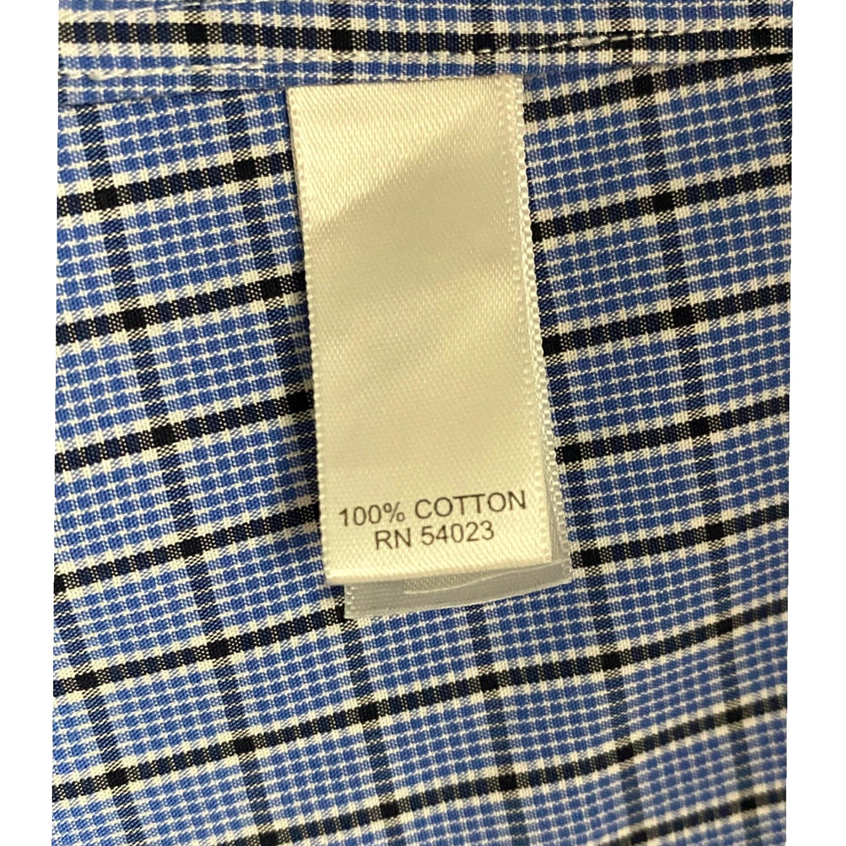 Banana Republic Banana Republic Shirt Dress Shirt Men L Blue Check Button-Down Slim Fit Casual, Business Size US L / EU 52-54 / 3 - 7 Thumbnail