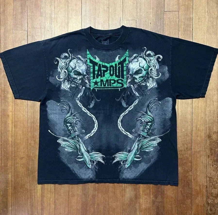 Vintage Fight Skull Streetwear TShirt Size US XL / EU 56 / 4 - 2 Thumbnail