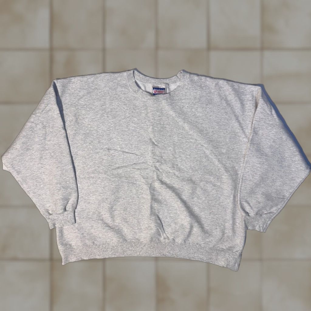 Hanes VINTAGE Hanes Sweatshirt 3XL White Cotton Printpro Blank 90s Ultimate Size US XXL / EU 58 / 5 - 1 Thumbnail