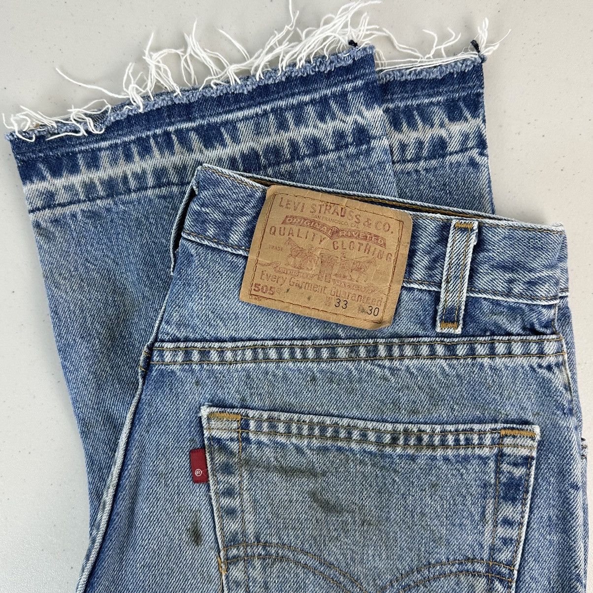 Vintage Levis 505 Jeans 32 x 31 1990s Made in USA Denim