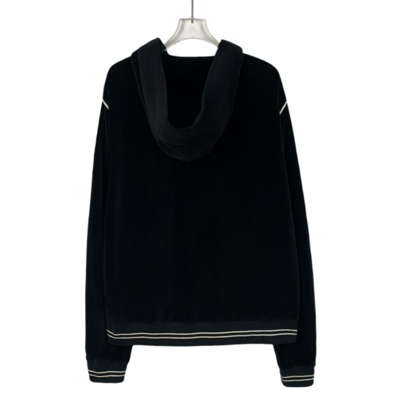 Celine Celine Black Cotton Zip-Up Hoodie (Size XL) Size US XL / EU 56 / 4 - 7 Thumbnail