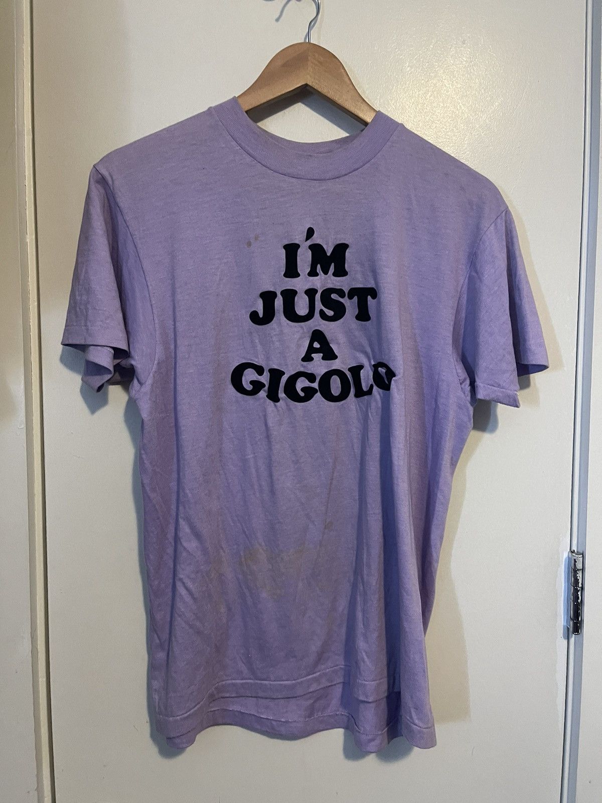Vintage I’m just a giglo felt pressed shirt Size US L / EU 52-54 / 3 - 1 Thumbnail