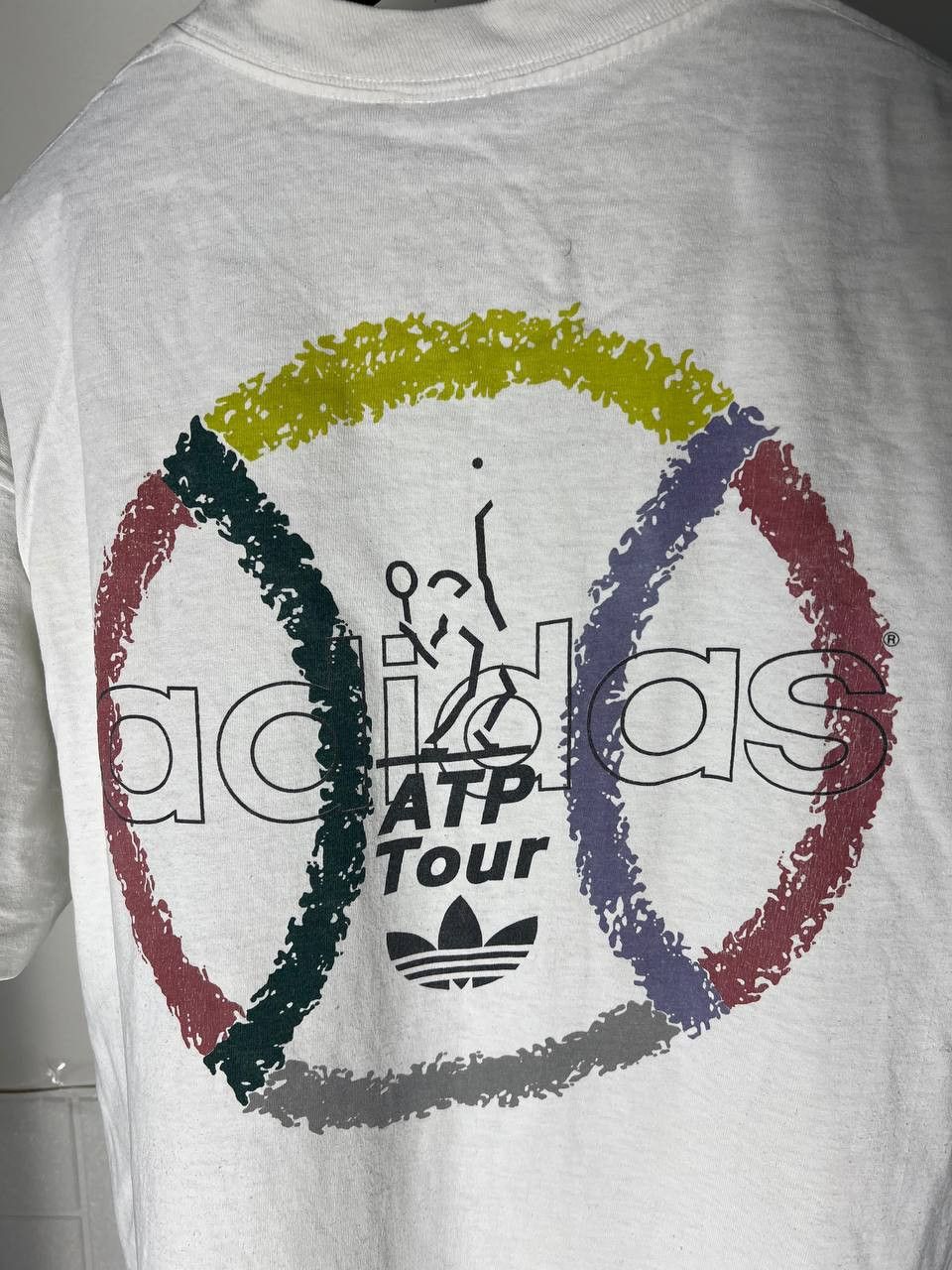 Adidas VINTAGE ADIDAS ORIGINAL EQUIPMENT TENNIS T-SHIRT RETRO 90s Size US XL / EU 56 / 4 - 9 Thumbnail