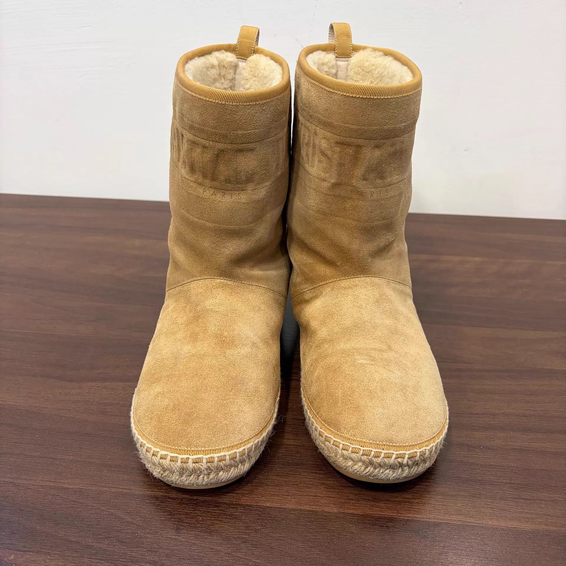 Dior Dior Women's Suede & Straw Booties 39 Size US 8.5 / IT 38.5 - 2 Thumbnail