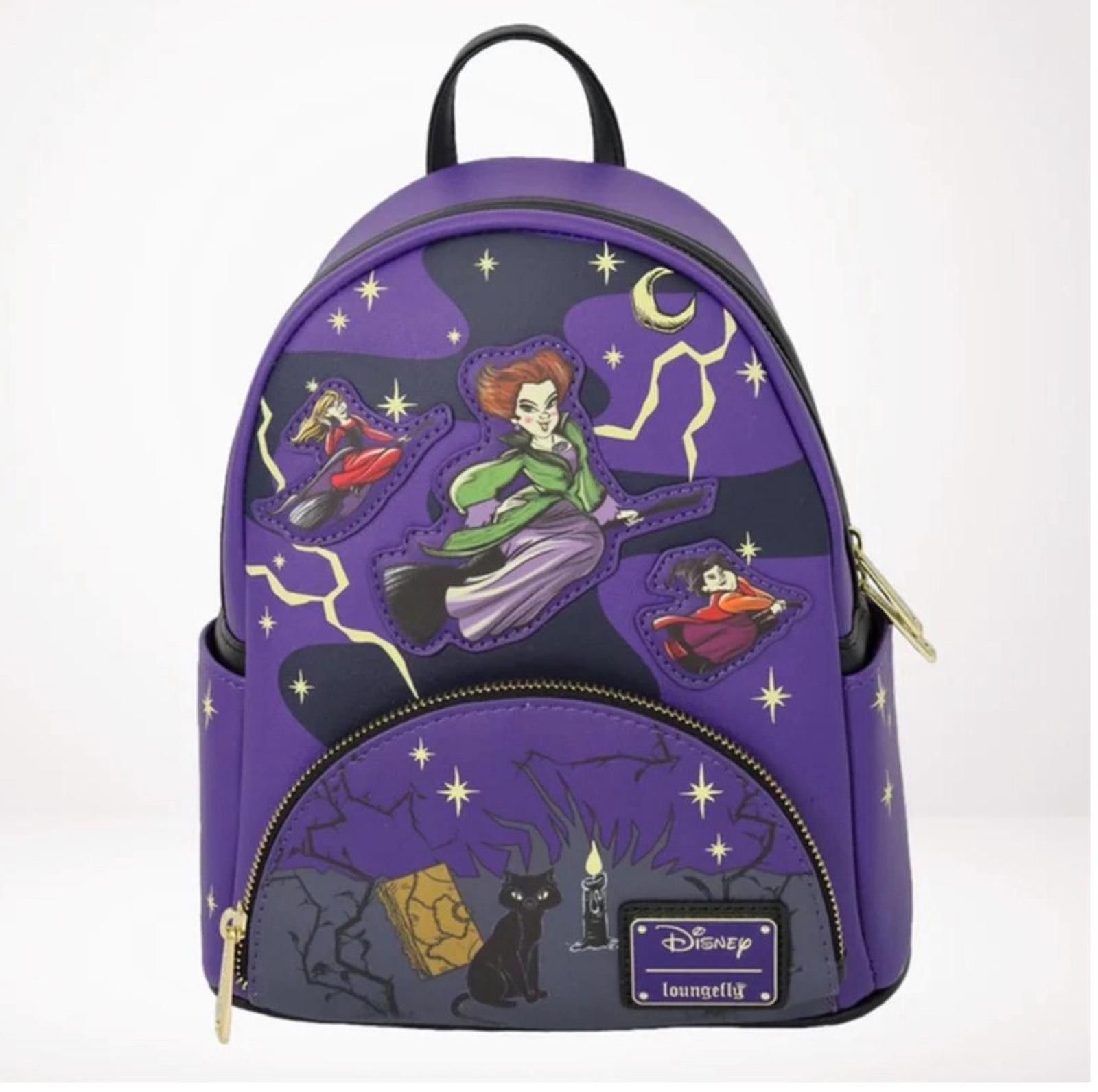 Loungefly Hocus Pocus Tonight We Fly GITD Mini Backpack