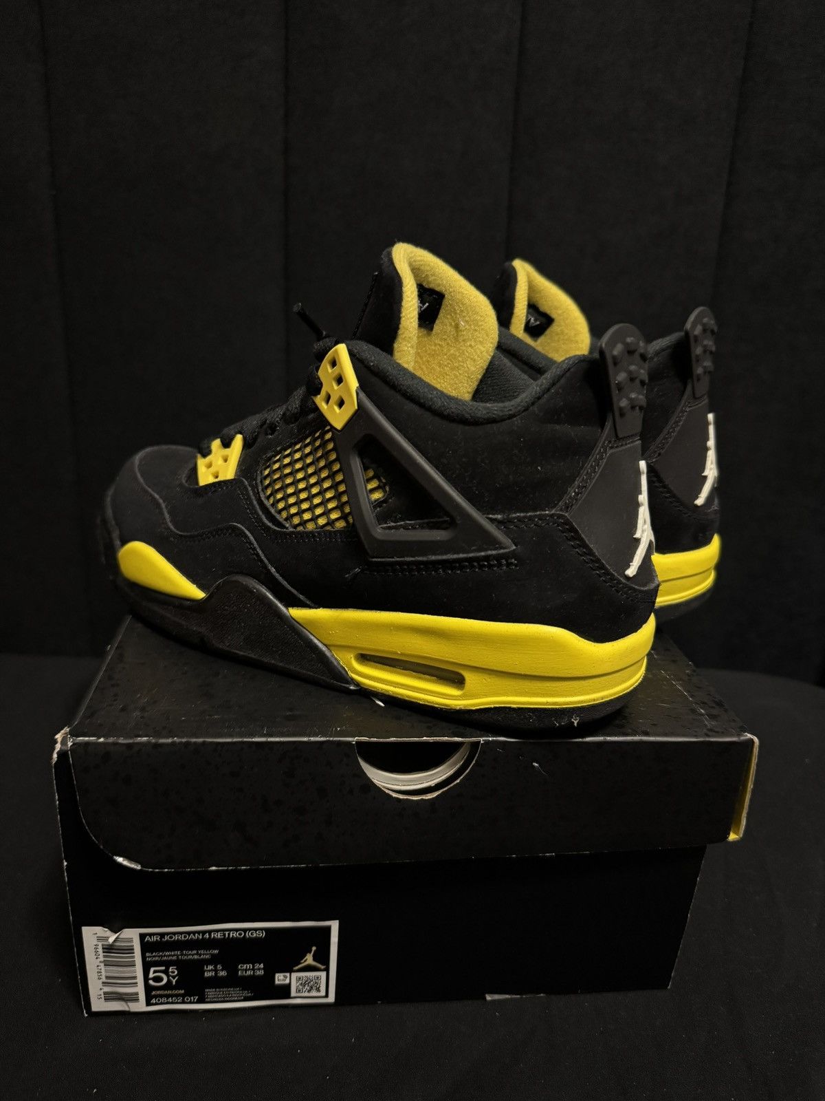 Jordan Brand Jordan 4 Retro “Thunder” GS Size 6 Size US 5.5 / EU 38 - 6 Thumbnail