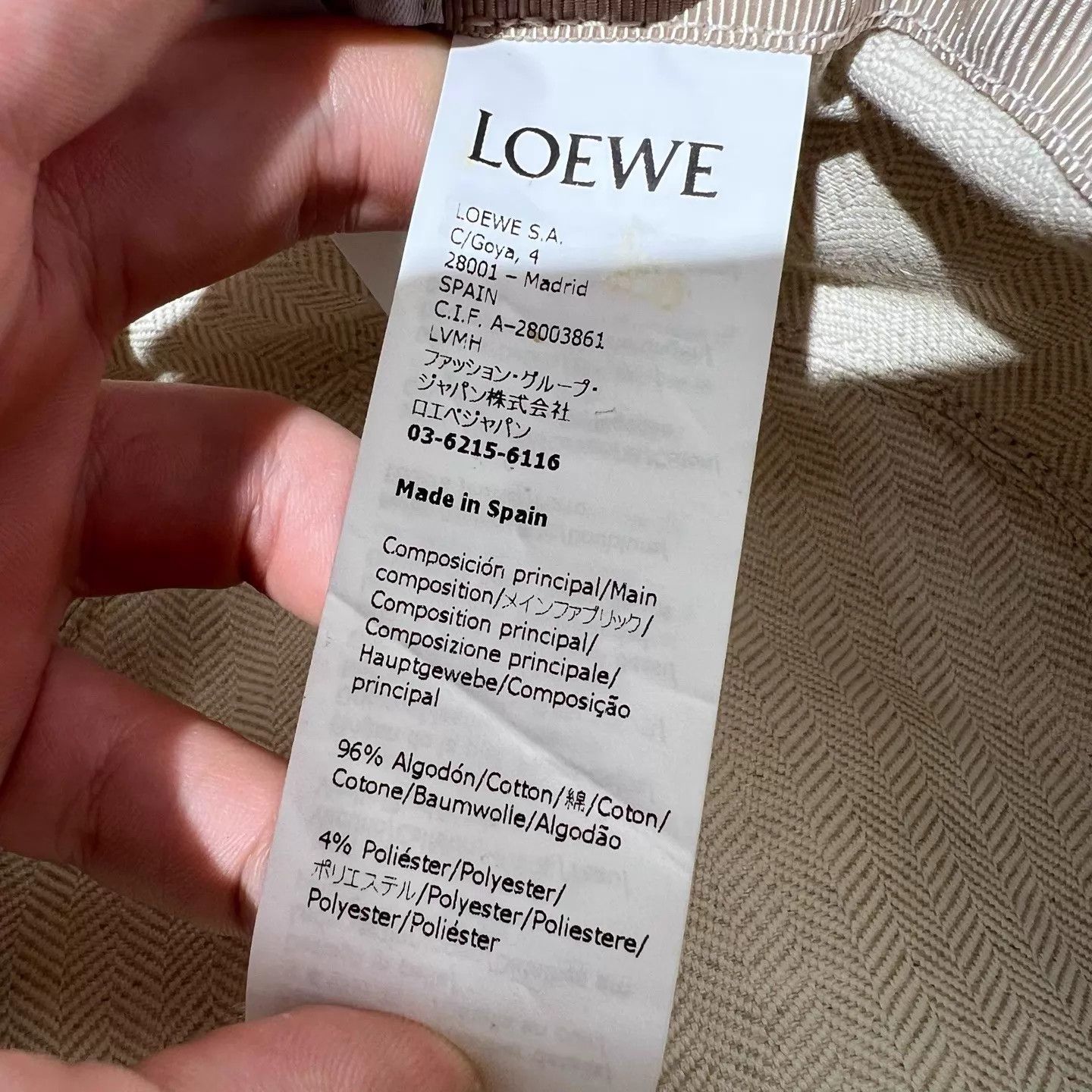 Loewe LOEWE Anagram Bucket Hat 59cm Size ONE SIZE - 4 Thumbnail