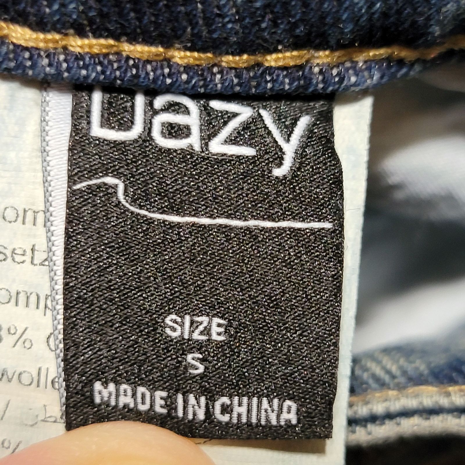 Other Dazy Wide Leg Dark Blue Denim Jeans - Size Small Size 24" / US 00 / IT 34 - 5 Thumbnail