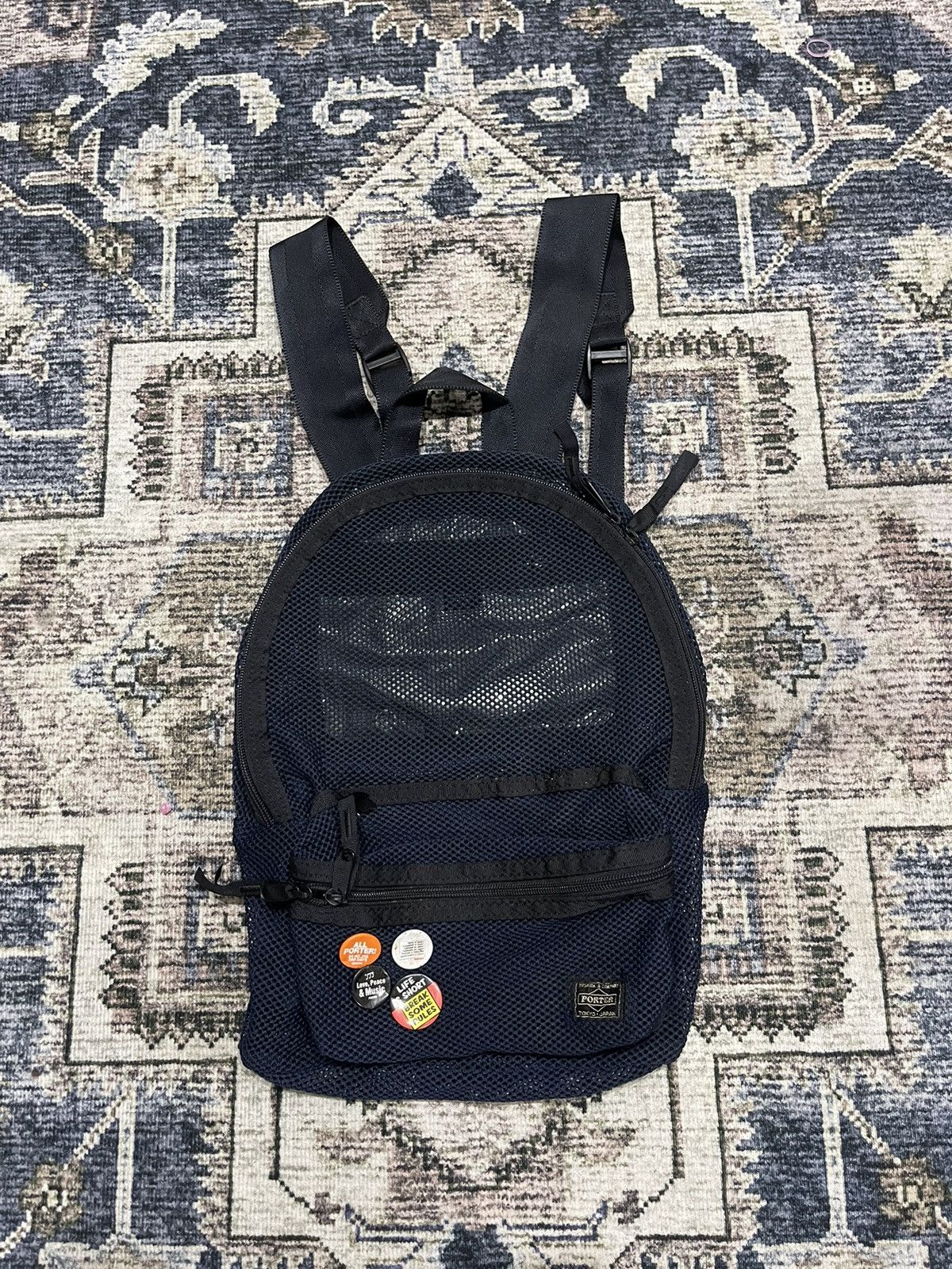 Japanese Brand × Porter × Vintage 🔥Vintage PORTER Tokyo Japan Full Mesh Daily Backpack Size ONE SIZE - 1 Thumbnail