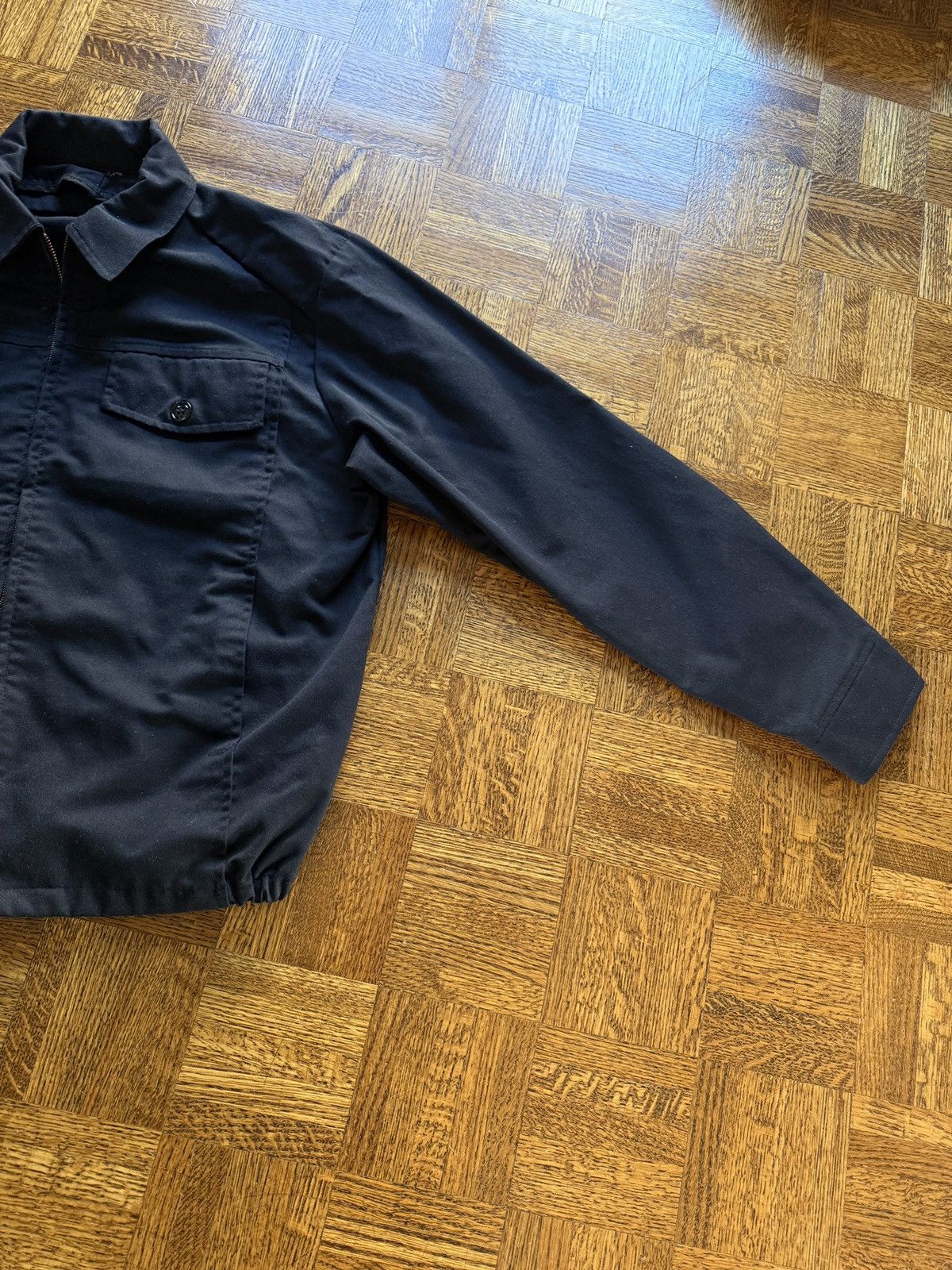 Vintage Vintage 80s Police Officer Zip Up Boxy Work Jacket Size US L / EU 52-54 / 3 - 4 Thumbnail