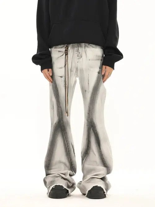 VIBE Opium Gradient Wash Flared Stack Denim Jeans Size US 32 / EU 48 - 3 Thumbnail