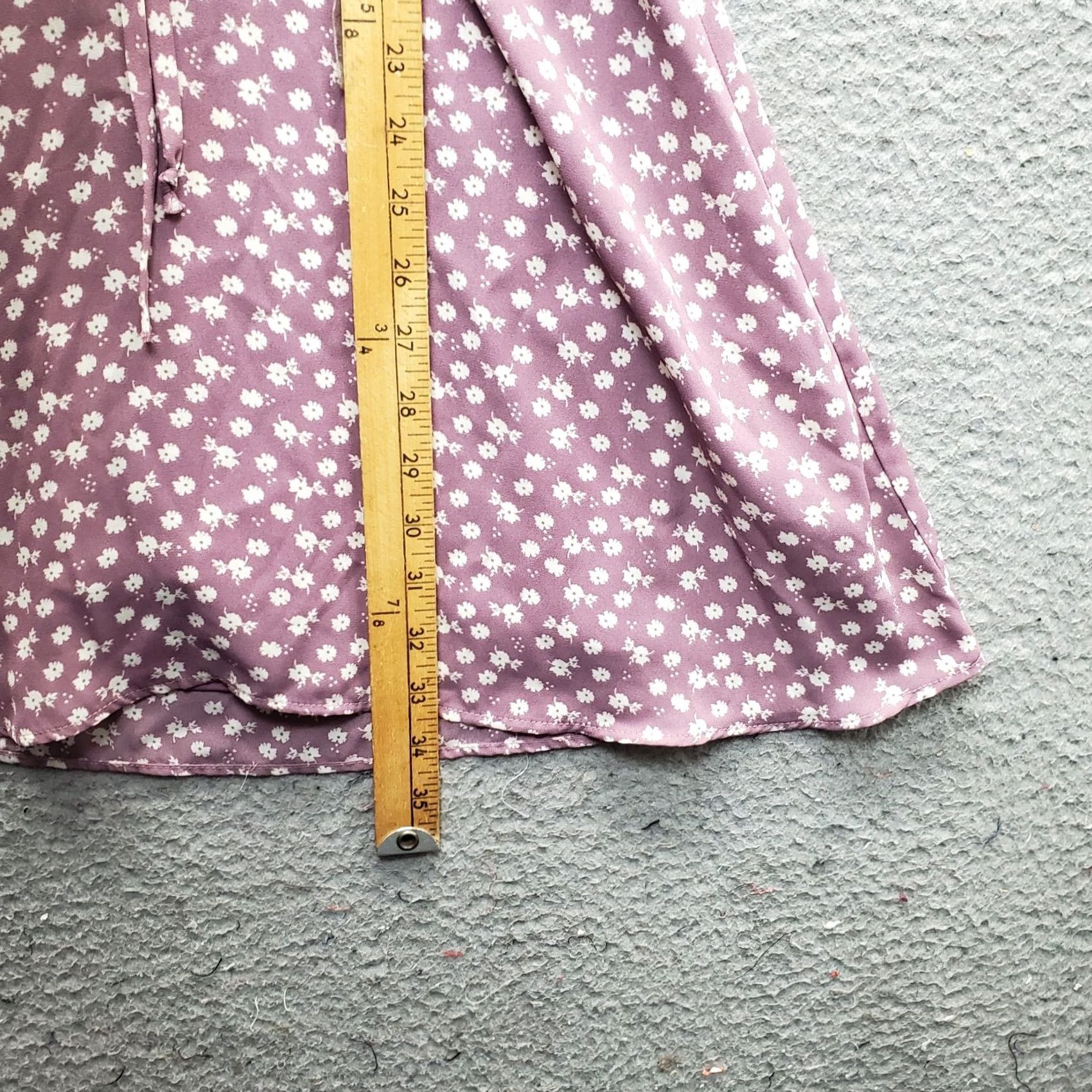 Vintage Monteau Dress Womens Small Multi Floral V-Neck Ruffle Twist Front A-Line Lined Size S / US 4 / IT 40 - 3 Thumbnail