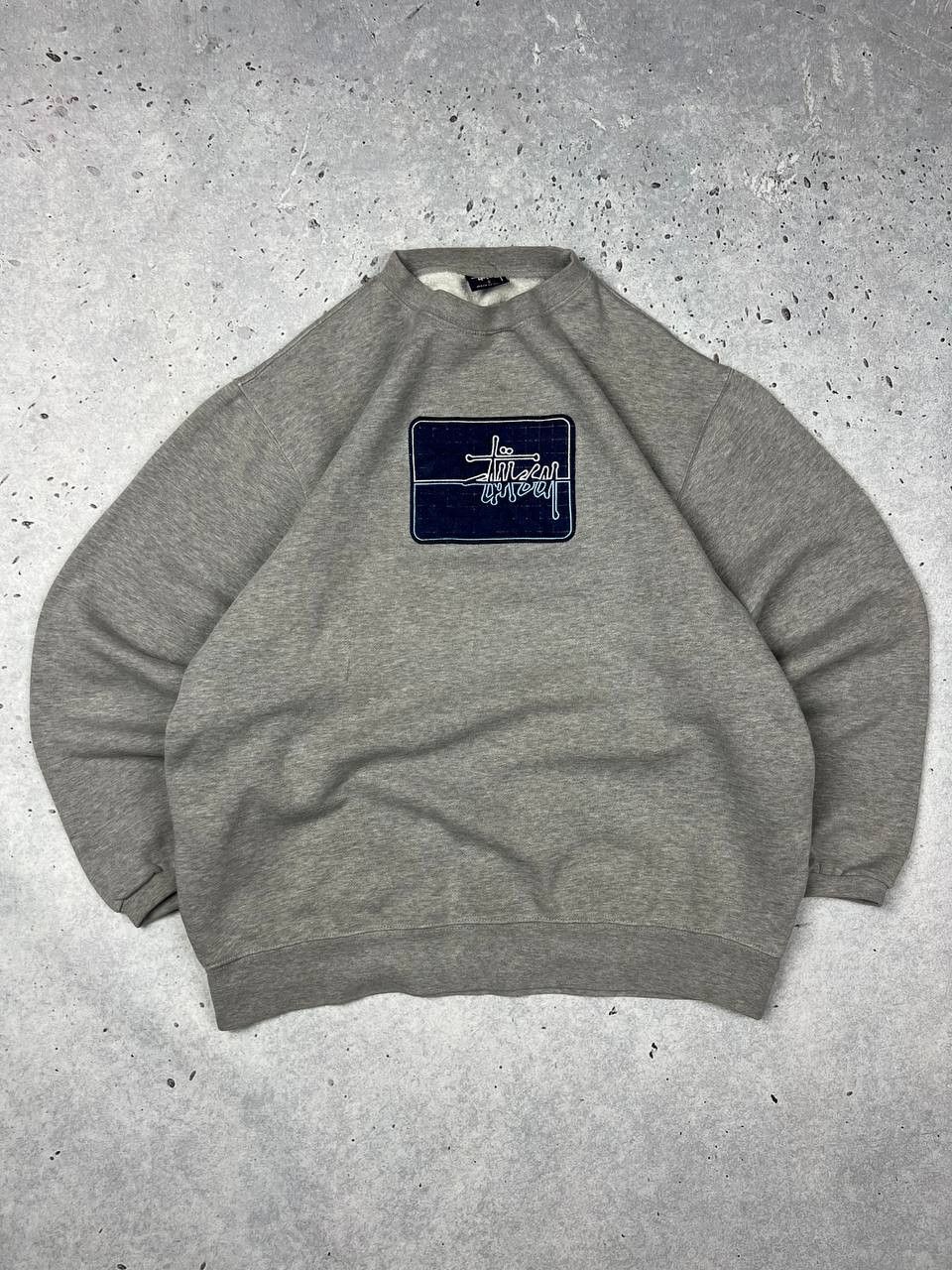 Stussy × Vintage Vintage Stussy Center Logo Boxy Sweatshirt Size US S / EU 44-46 / 1 - 1 Thumbnail