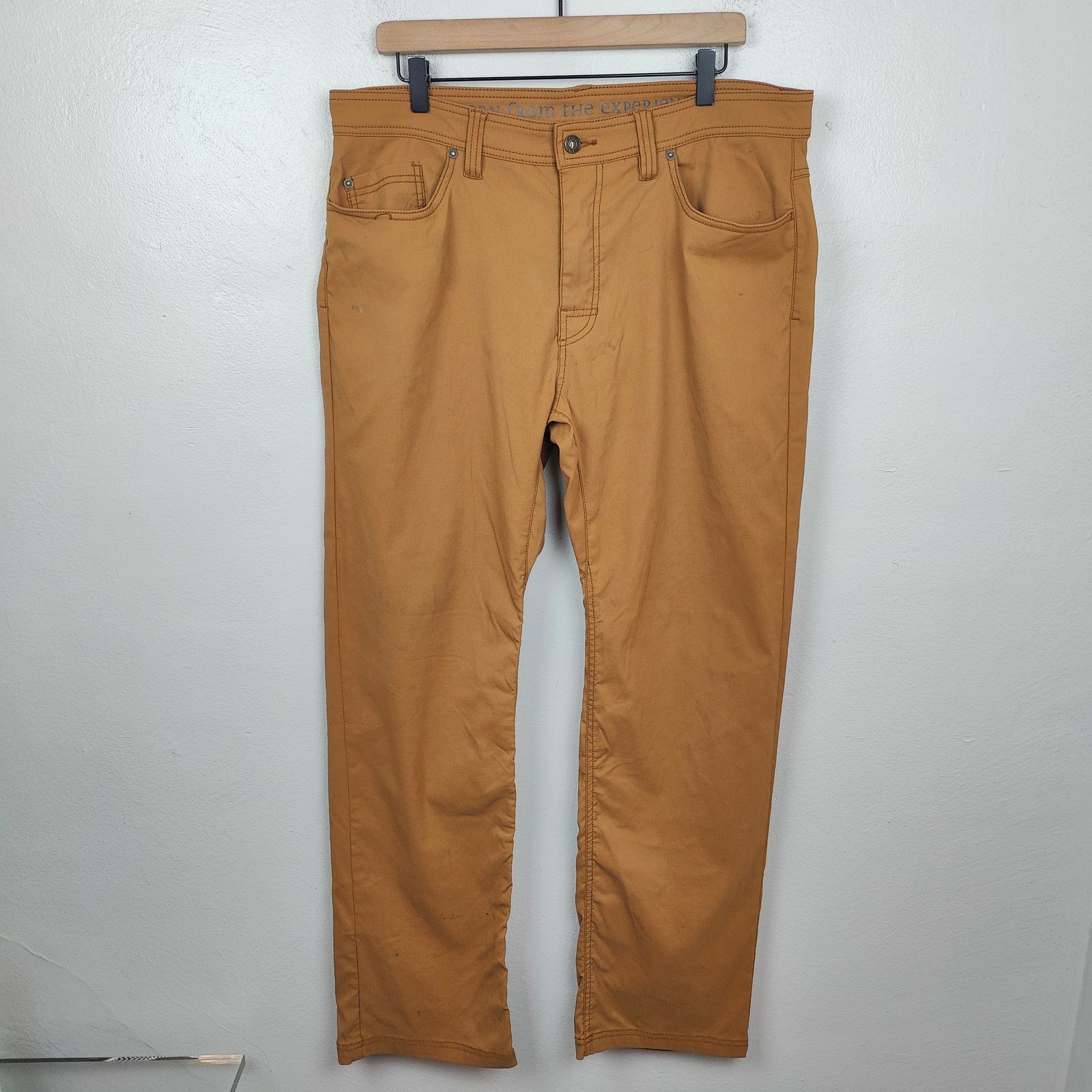 Prana Prana Brion Pants Mens 36x32 Sepia Brown Tan Outdoors Size US 36 / EU 52 - 1 Thumbnail