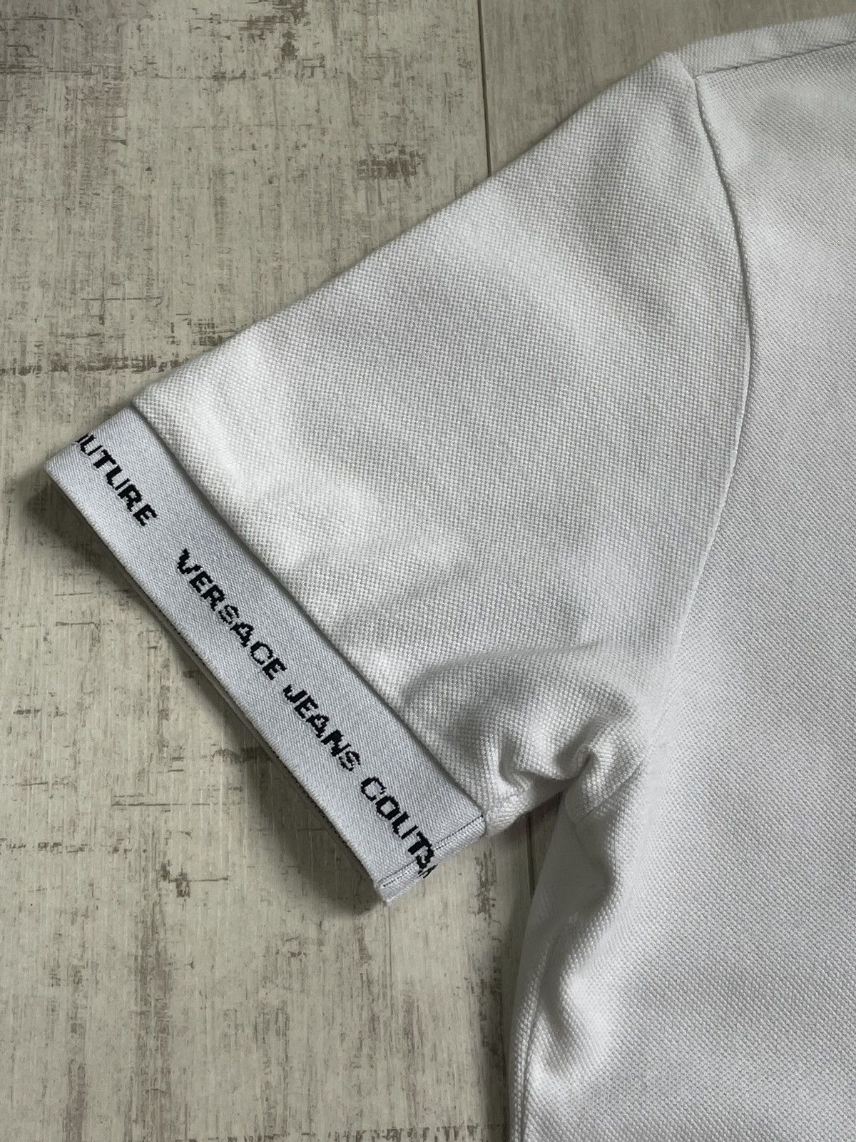 Versace Versace Jeans Couture White Polo T-Shirt Luxury RARE Size US XS / EU 42 / 0 - 6 Thumbnail