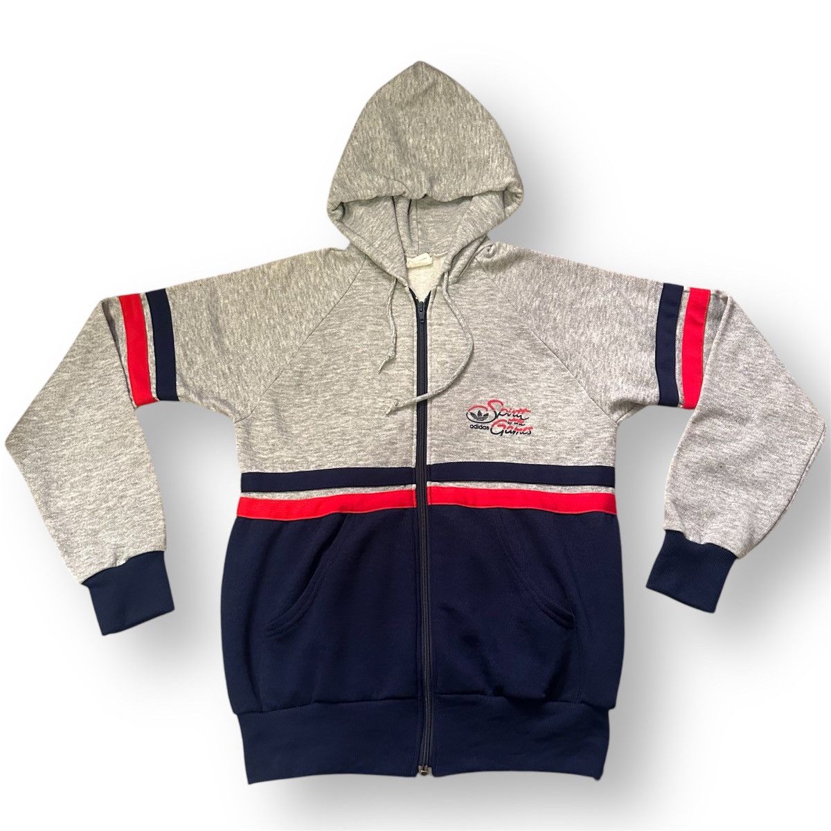 Adidas × USA Olympics × Vintage VTG 1984 Adidas Spirit of the Games Summer Olympics Hoodie Size US M / EU 48-50 / 2 - 1 Thumbnail