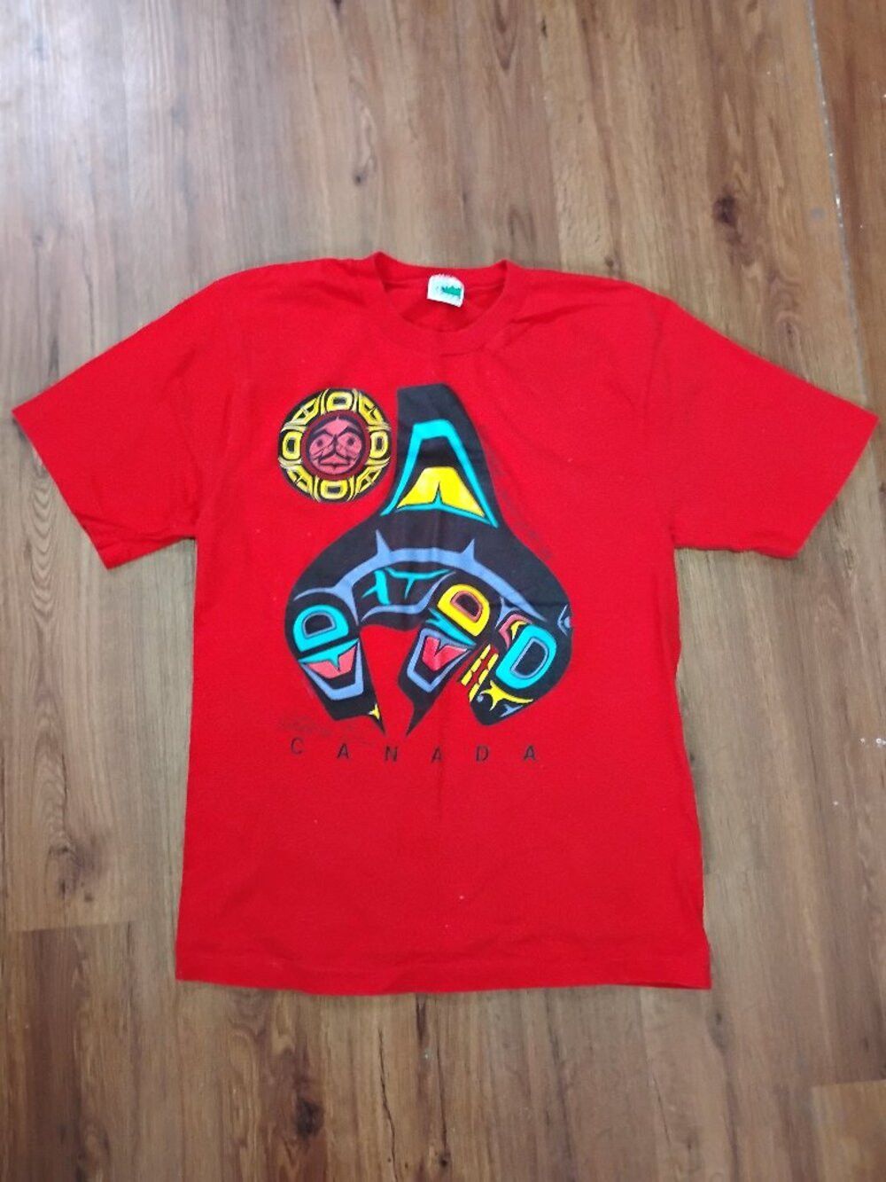 Other Vintage Canada Victoria Killer Whale Orca Totem Art T-Shirt Size US M / EU 48-50 / 2 - 2 Thumbnail