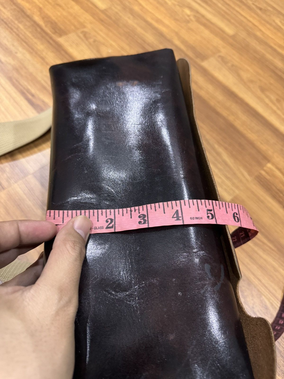 Japanese Brand × Leather UNI&CO JAPAN FULLY LEATHER CROSSBACK BAG Size ONE SIZE - 10 Thumbnail