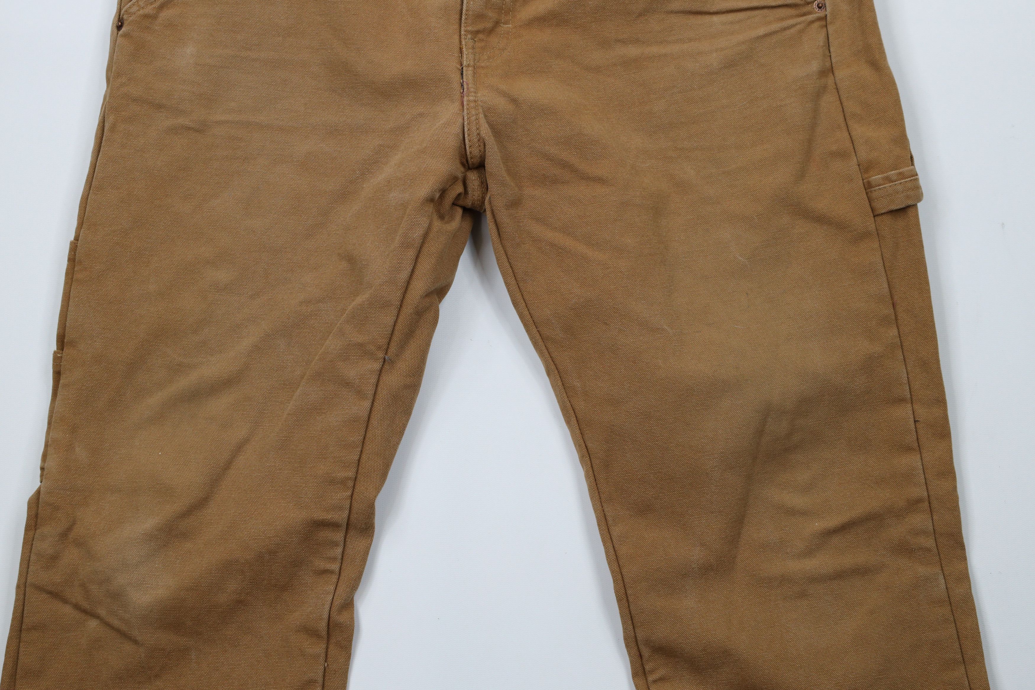Dickies × Vintage Vintage Y2K Dickies Flannel Lined Canvas Dungaree Pants Size US 36 / EU 52 - 4 Thumbnail