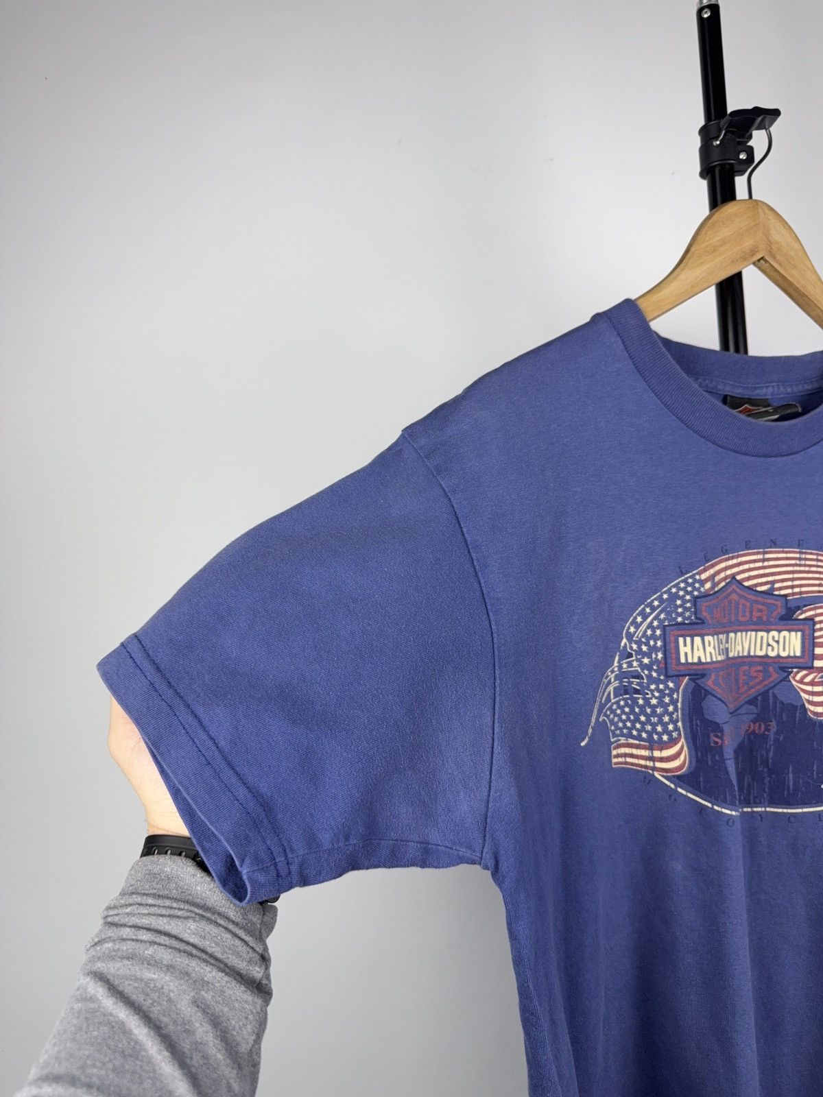 Harley Davidson × Vintage Vintage 2001 Harley Davidson Florida USA print y2k T shirt Size US L / EU 52-54 / 3 - 5 Thumbnail