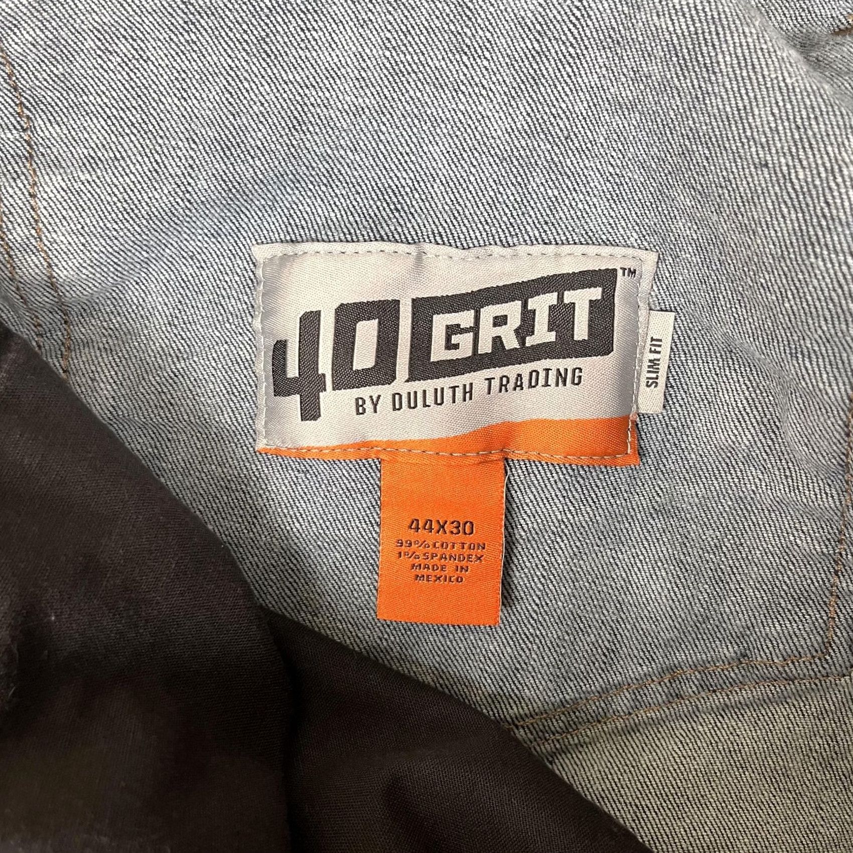 Duluth Trading Company Duluth Trading 40 Grit Jeans Mens 42x30 Blue Slim Straight Stretch Denim Pants メンズ 40 Grit Slim Fit Straight Leg Denim Jeans Blue Reads To 44x30 Size US 42 / EU 58 - 5 Thumbnail
