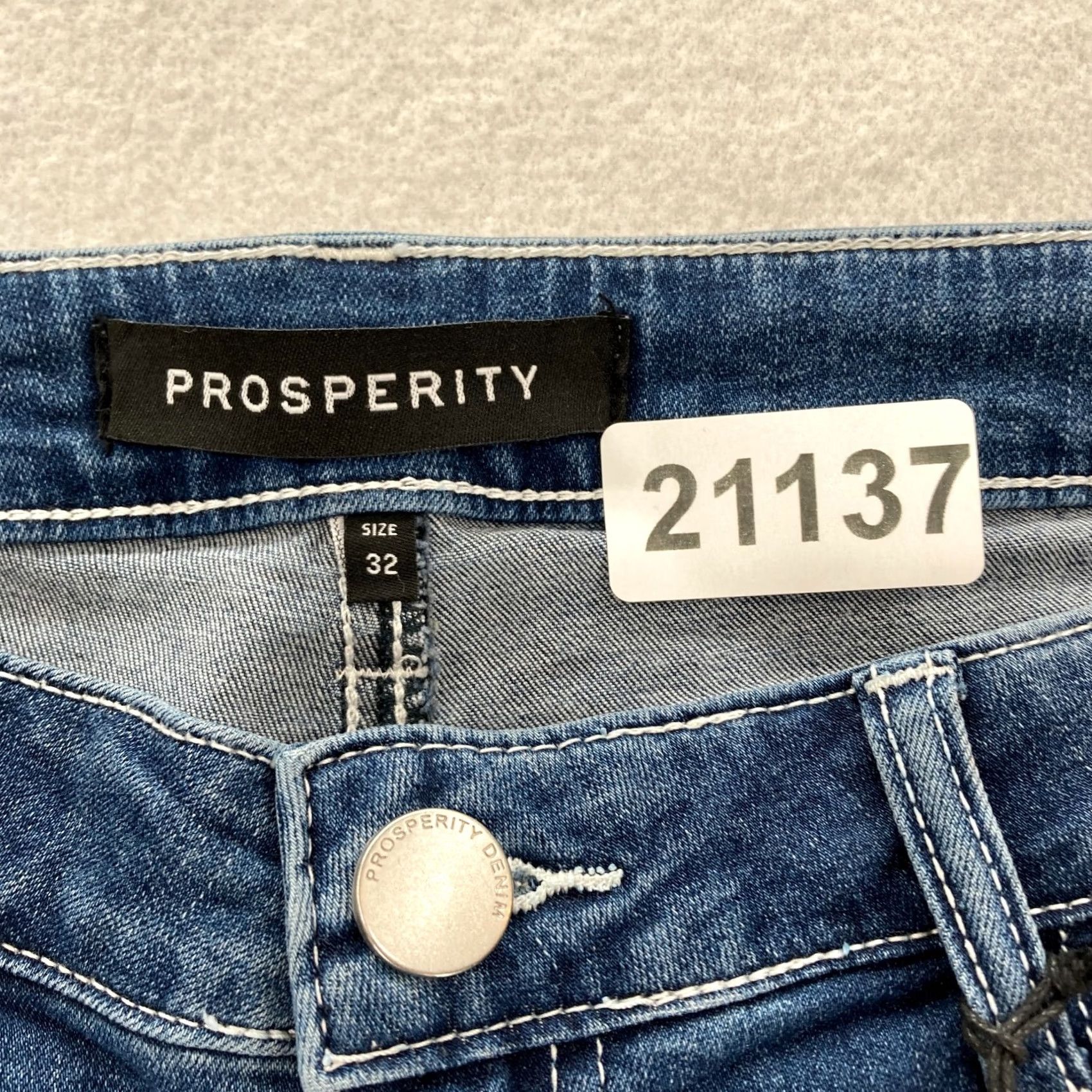 Vintage Stitch Fix Prosperity Edyth Capri Capri Skinny Jean Women's 32 Blue Size 24" / US 00 / IT 34 - 5 Thumbnail