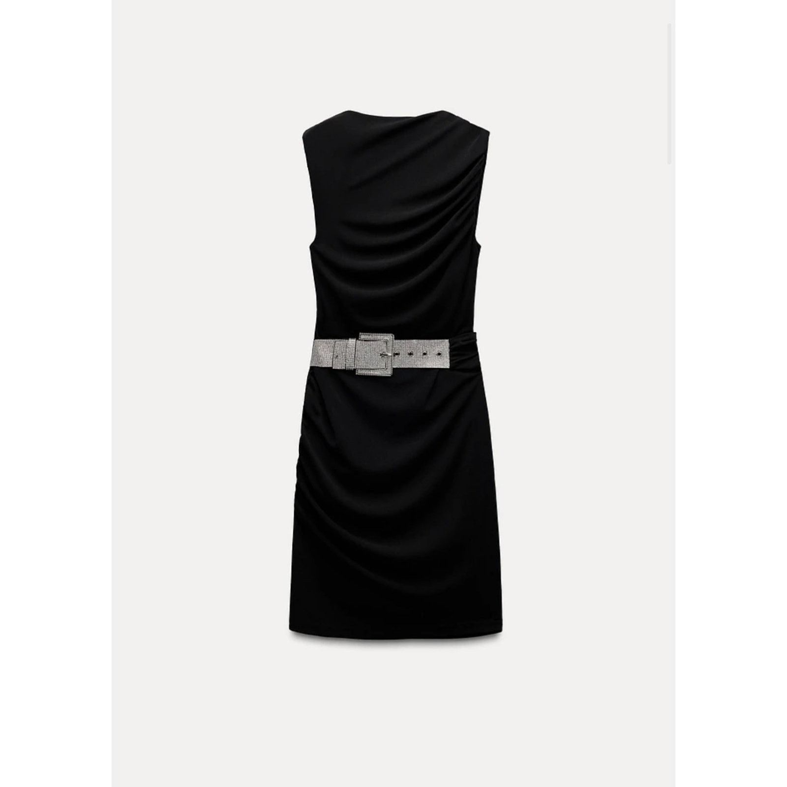 Zara Nwt- Zara - BELTED DRAPED DRESS-XS Size XS / US 0-2 / IT 36-38 - 2 Thumbnail