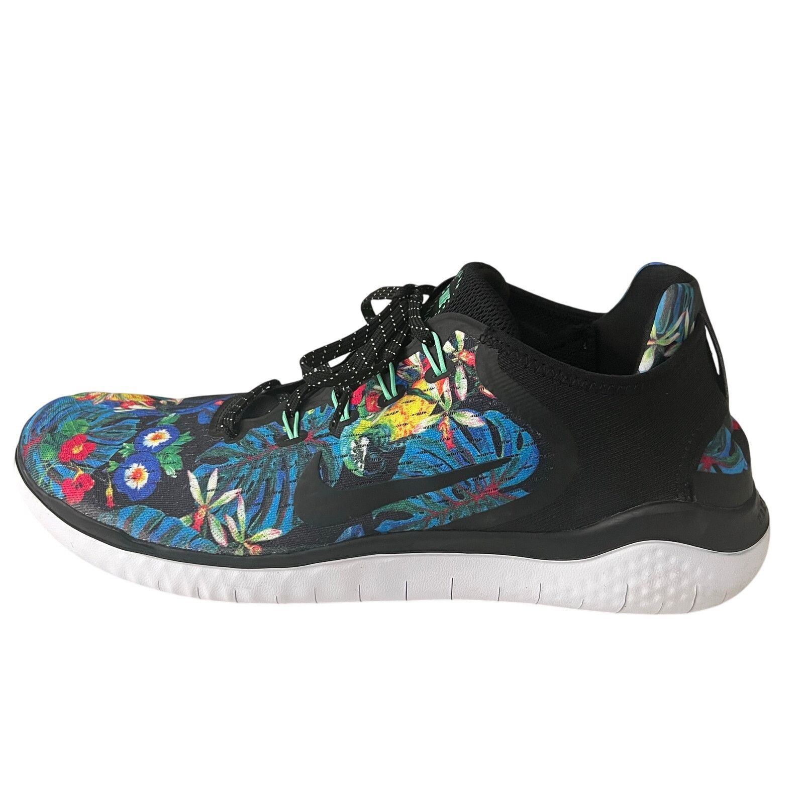Nike Free Rn 2018 Floral Graphic Mens 13 Running Av3254-001 Shoes